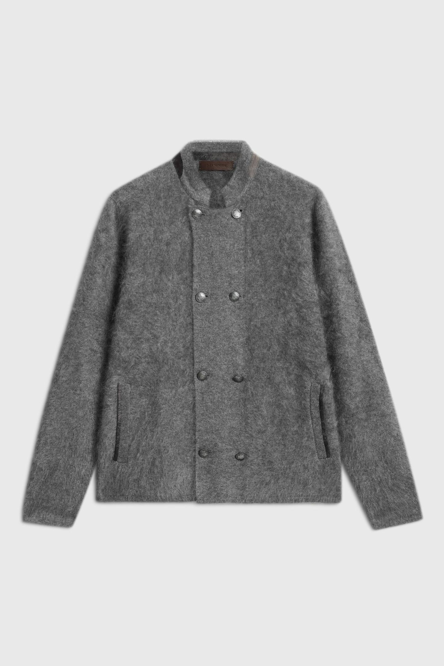 ADRANO REGULAR FIT CASHMERE DBL BREASTED SEAL GREY 2
