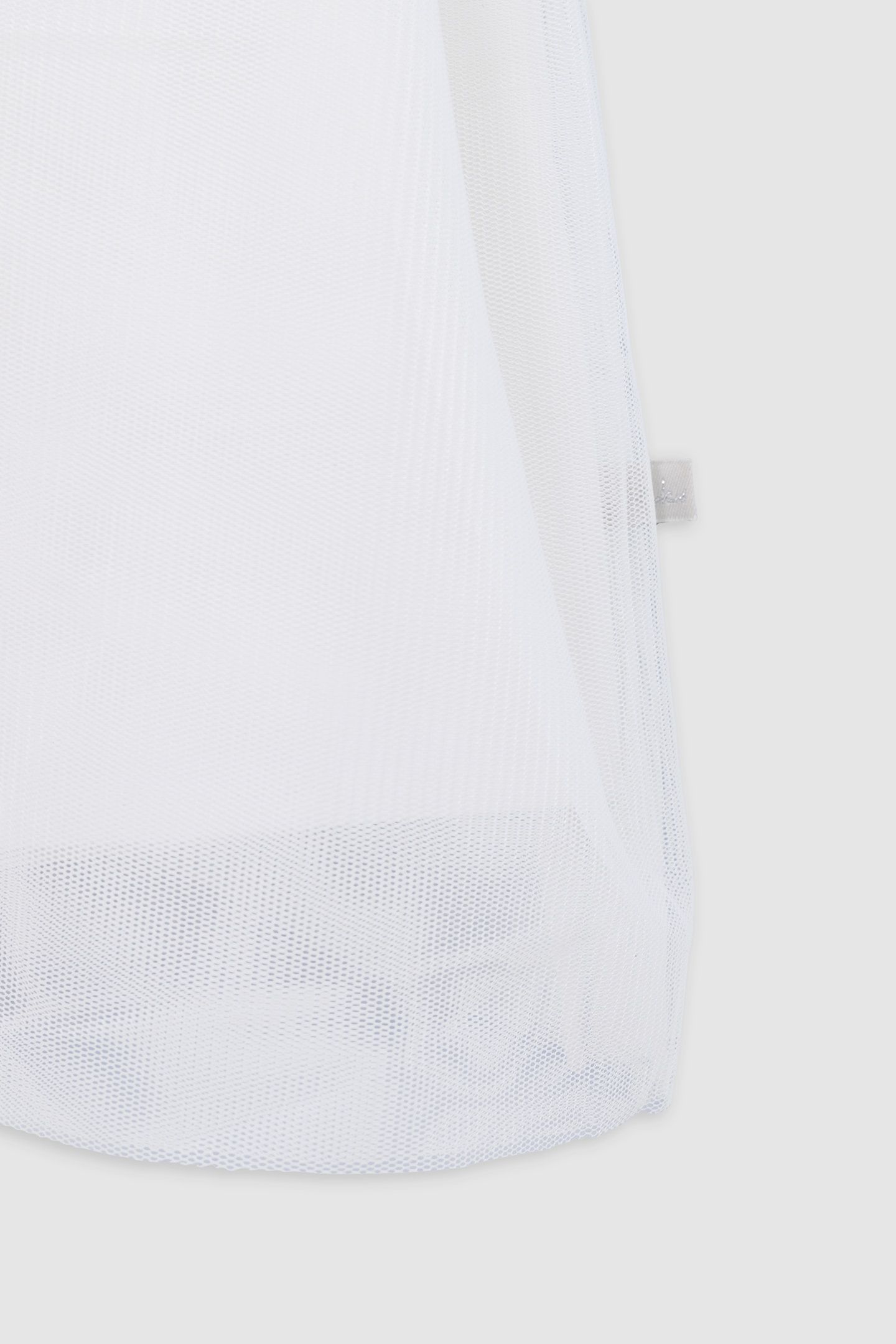 WHITE TULLE DRESS WITH SILVER EMBROIDERY 4