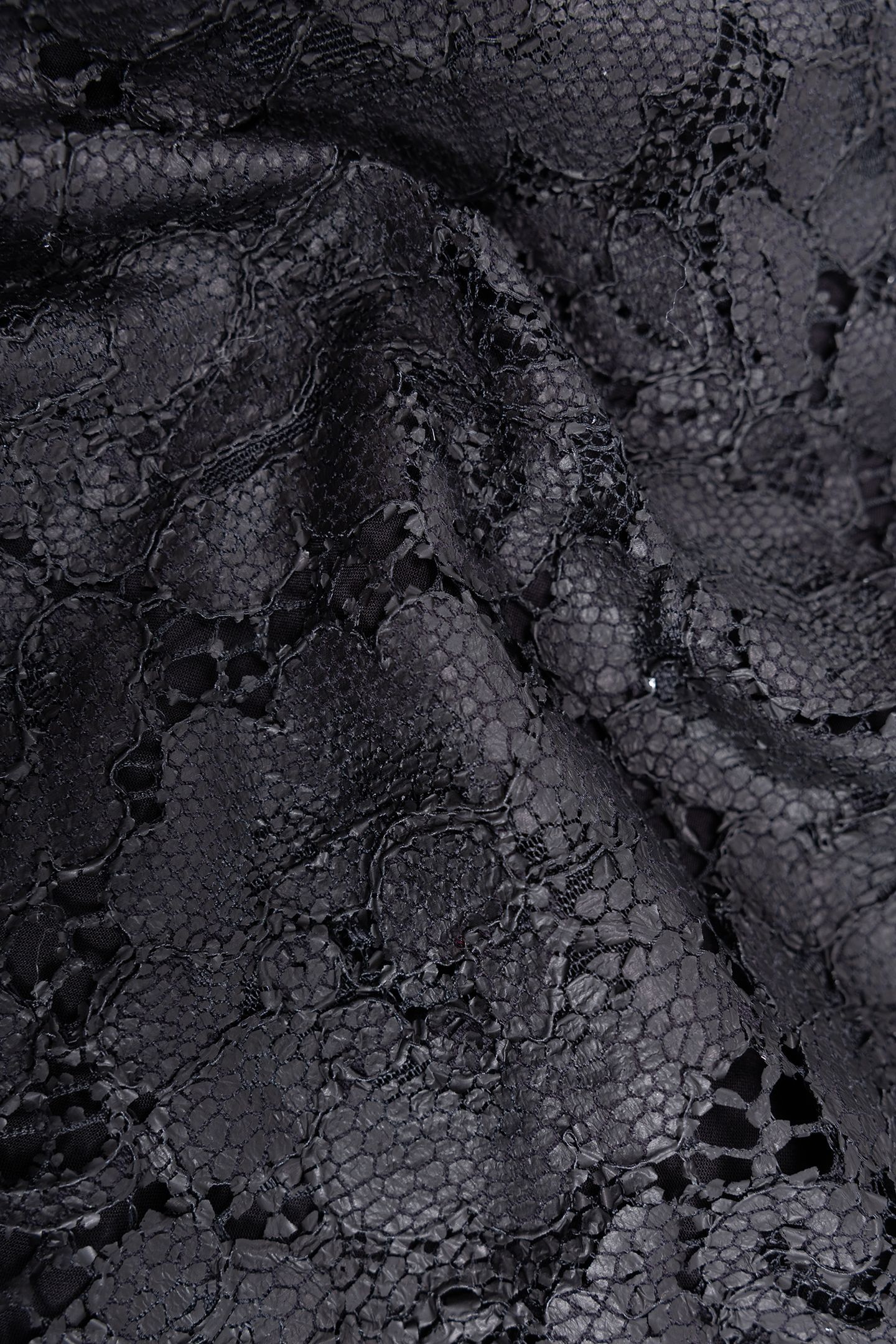 BLACK TOP WITH LACE COATING EFFECT 8