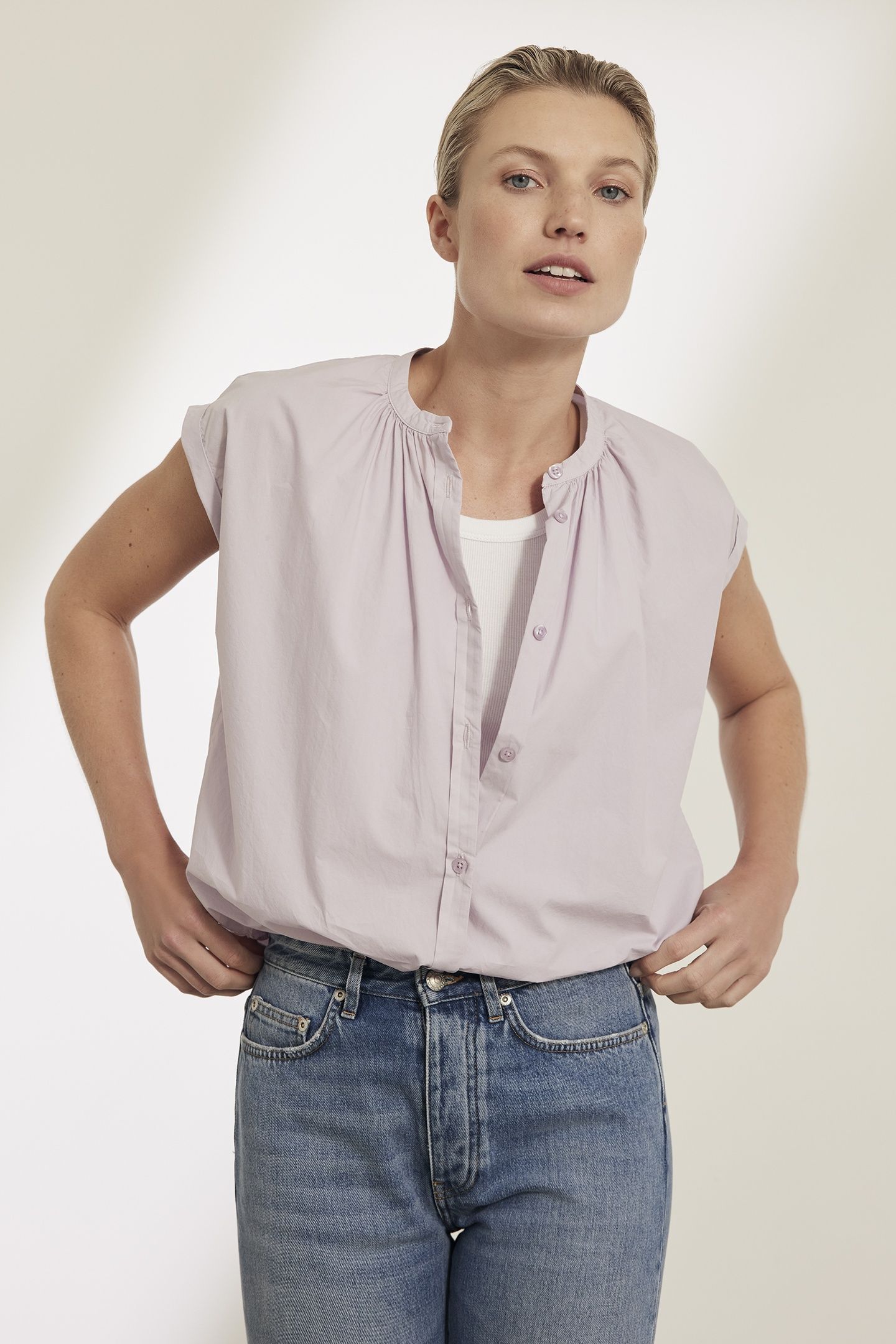 KENDRA BLOUSE SOFT LILAC 1