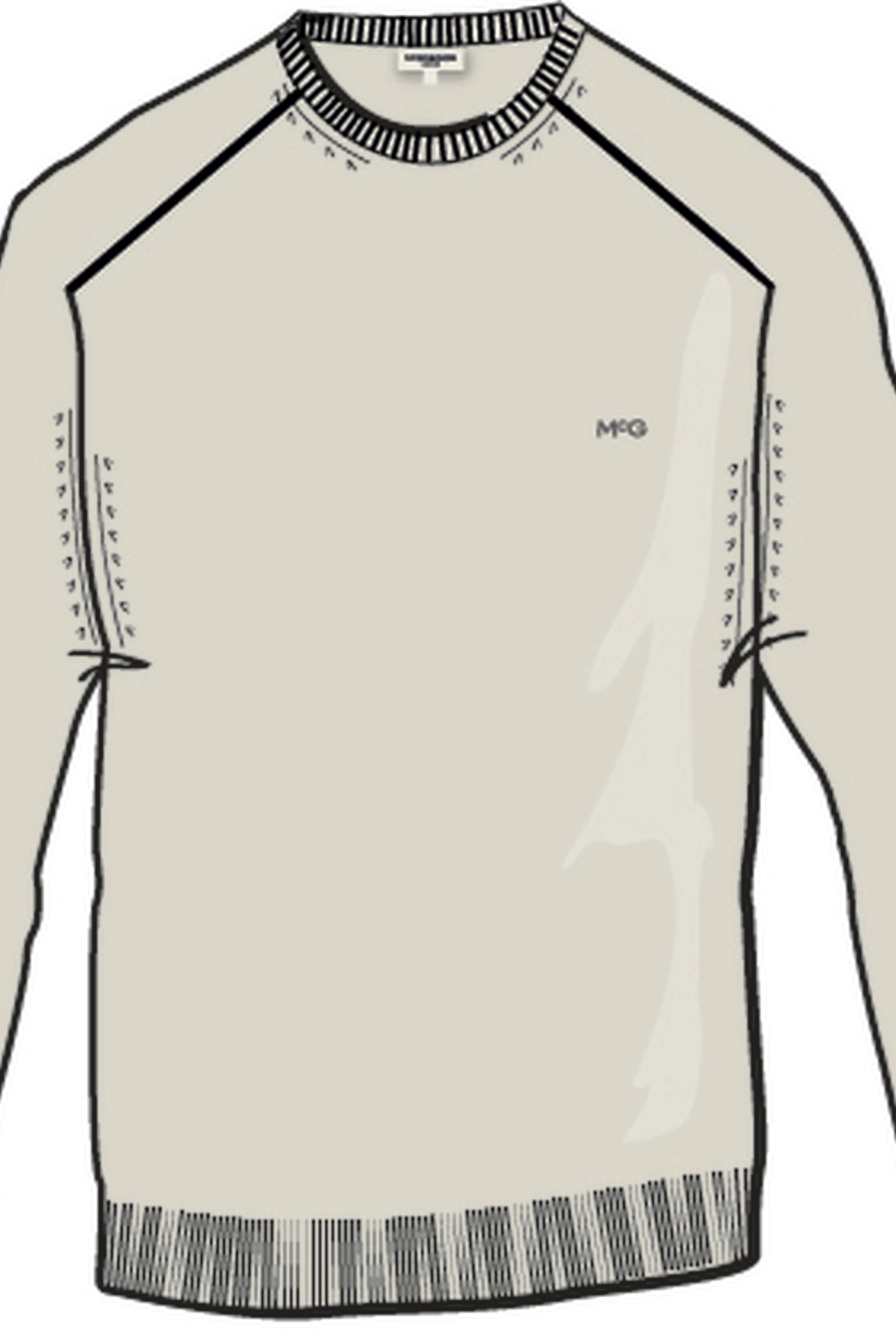 C-NECK SWEATER OFF WHITE 3
