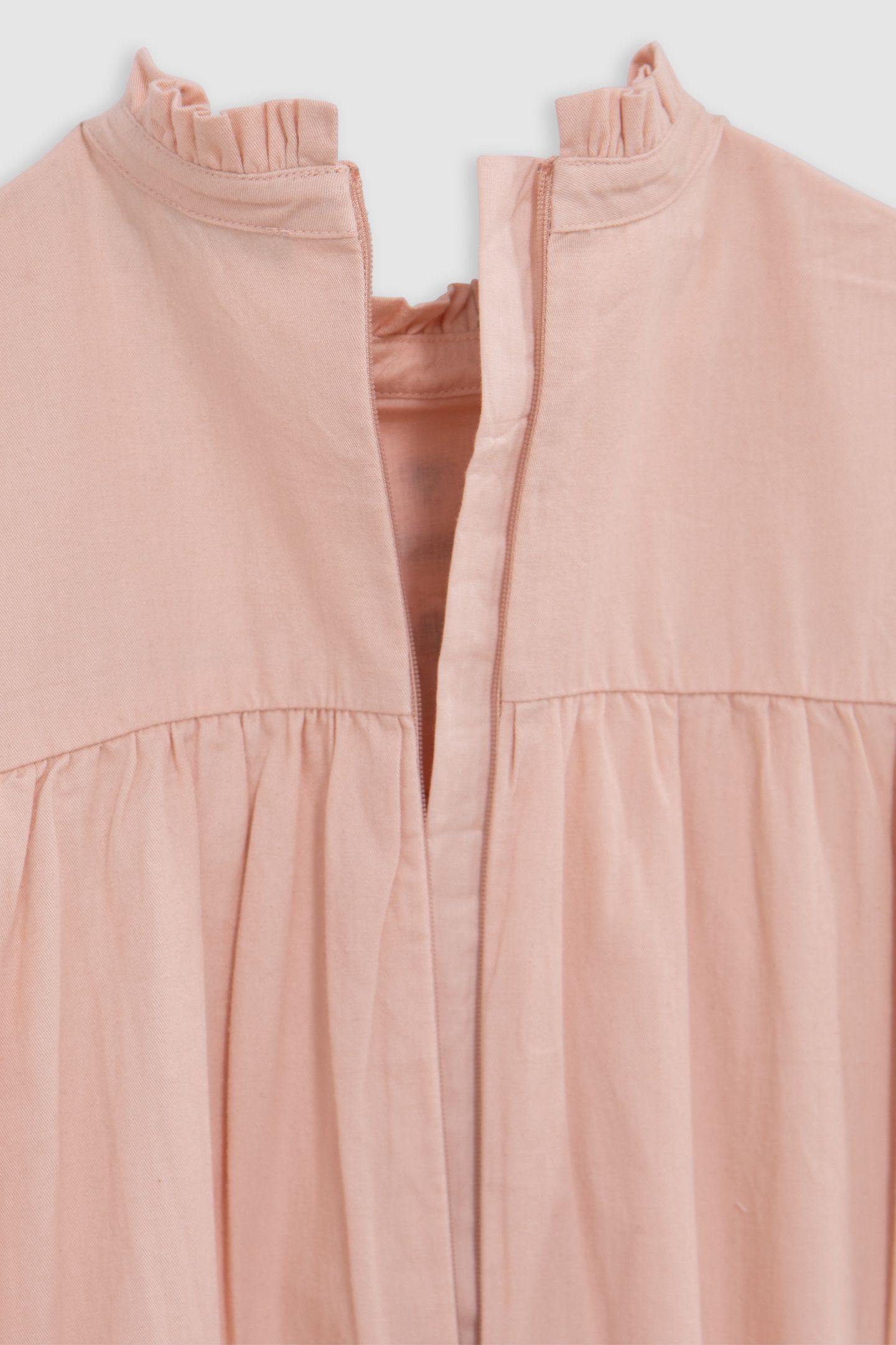 GIRL'S PINK DRESS WITH ART DECO BIRD EMBROIDERY 5