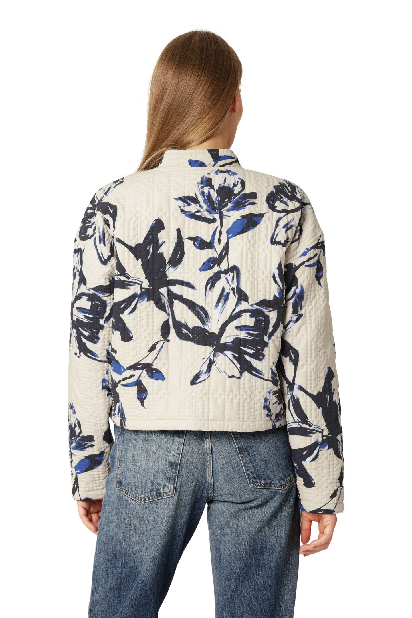 RAIN&OUTERWEAR QUILTTO01P BEIGE ARTSY STROKE FLOWER 8