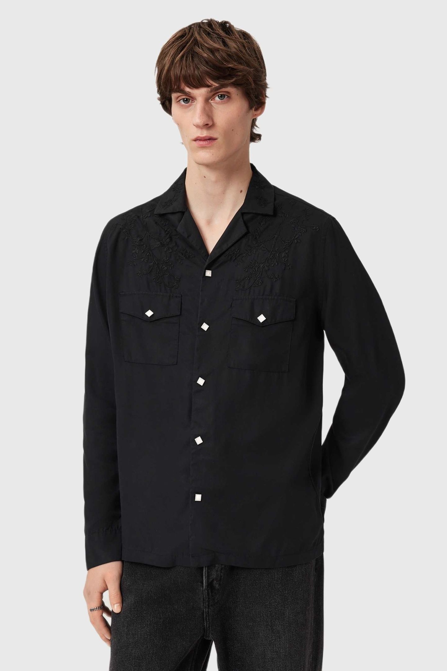 AKAN LS SHIRT FADED BLACK 4