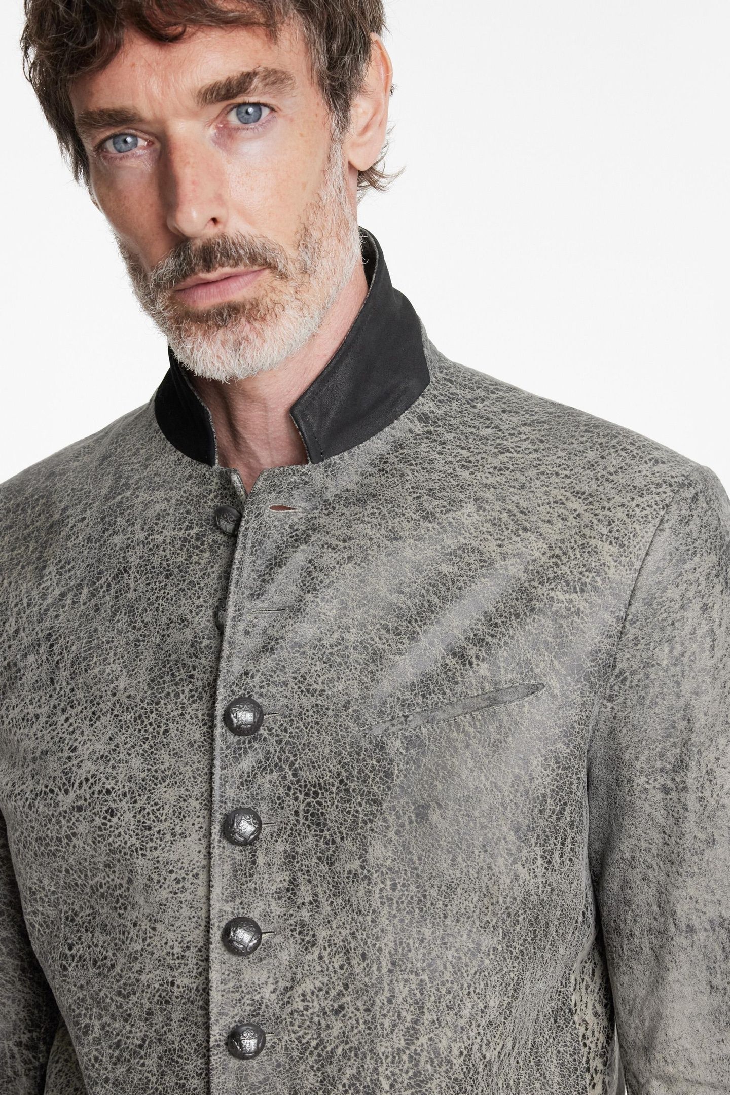 WOODWARD JACKET - MULTI BUTTON CLOSURE N HAZE GREY 3