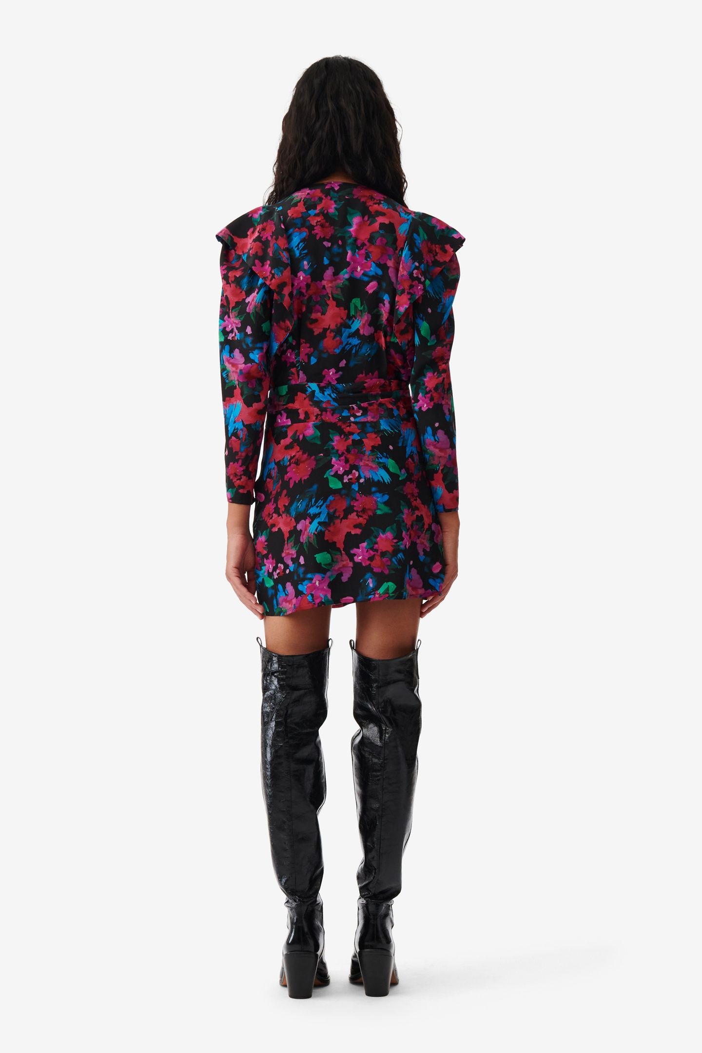 MASCA DRESS BLACK MULTICO 3