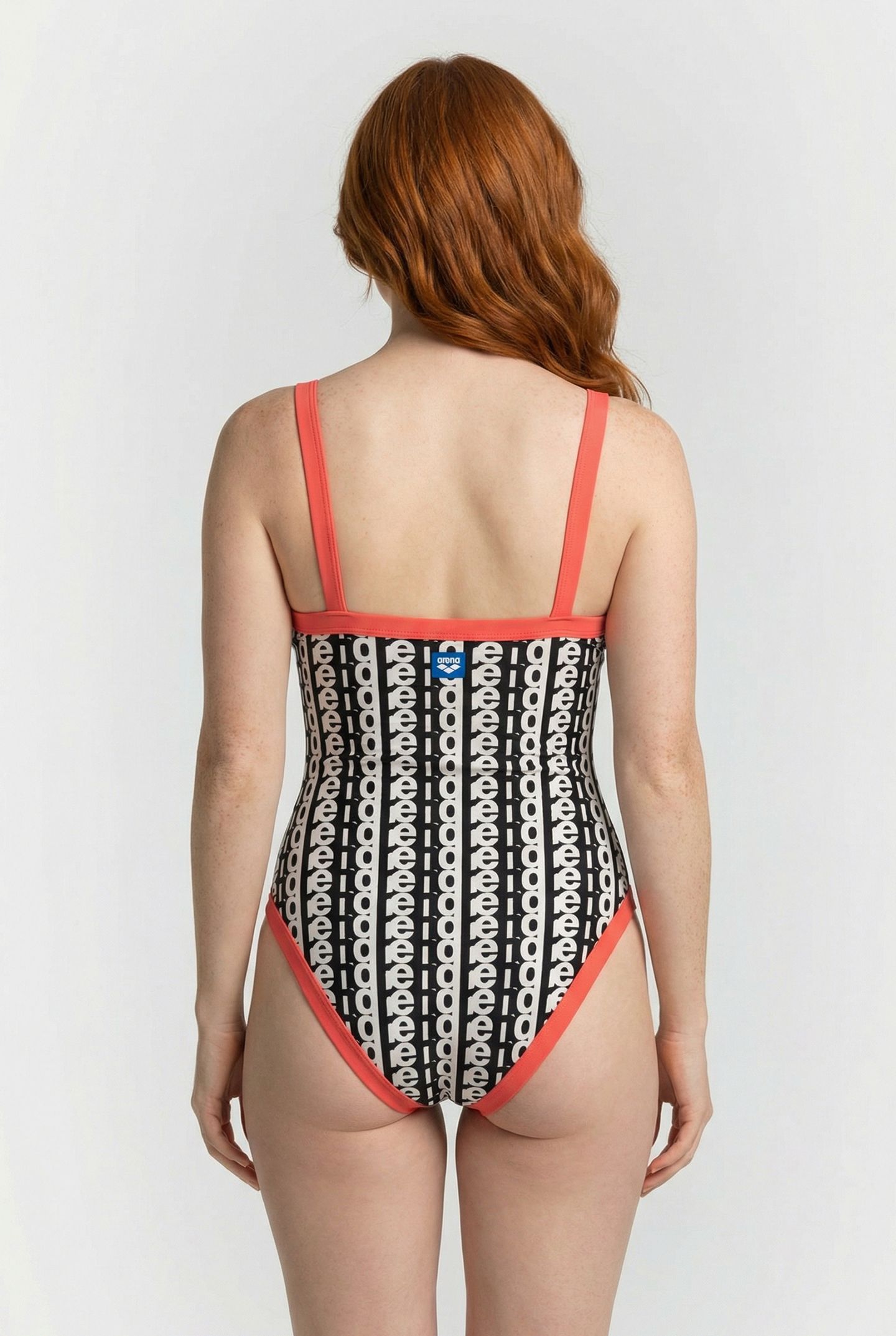 WOMEN'S ARENA MONOGRAM SWIMSUIT U BACK WHITE MULTI-CALYPSO C 2