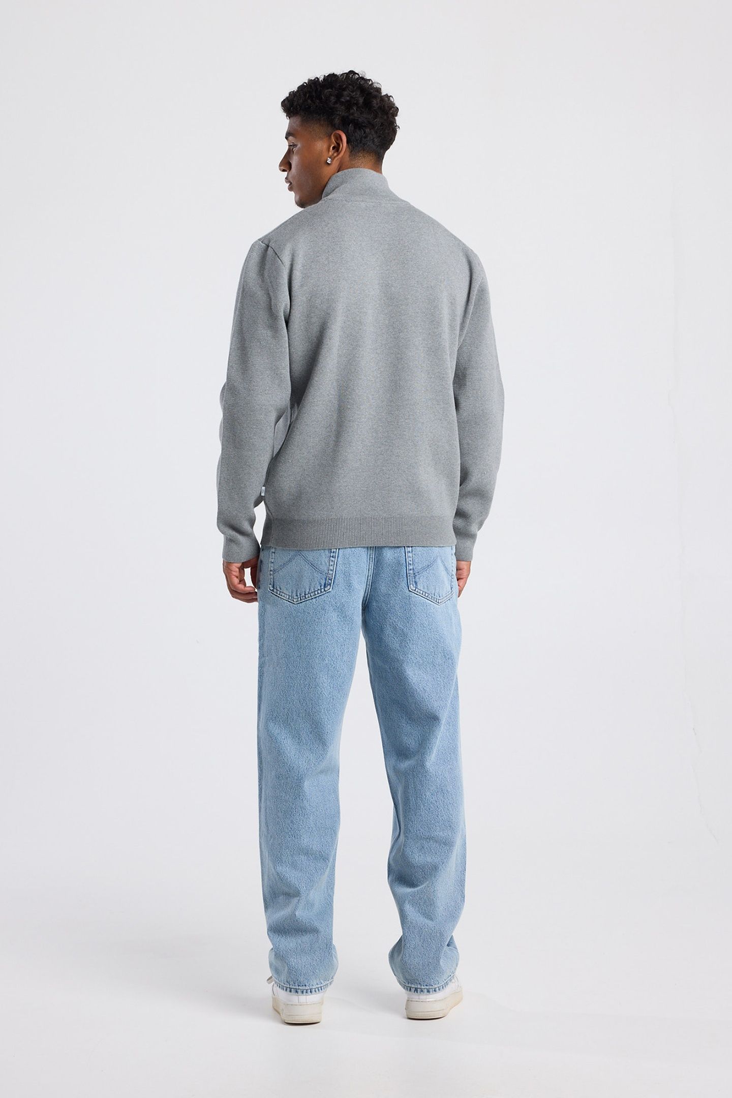 KONRAD HALFZIP DARK GREY MELANGE 2