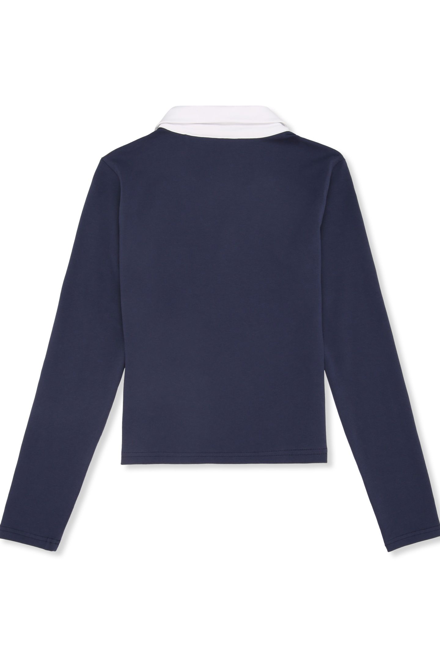 CERRIONE SLIM JOHNNY COLLAR TOP BLACK IRIS 4