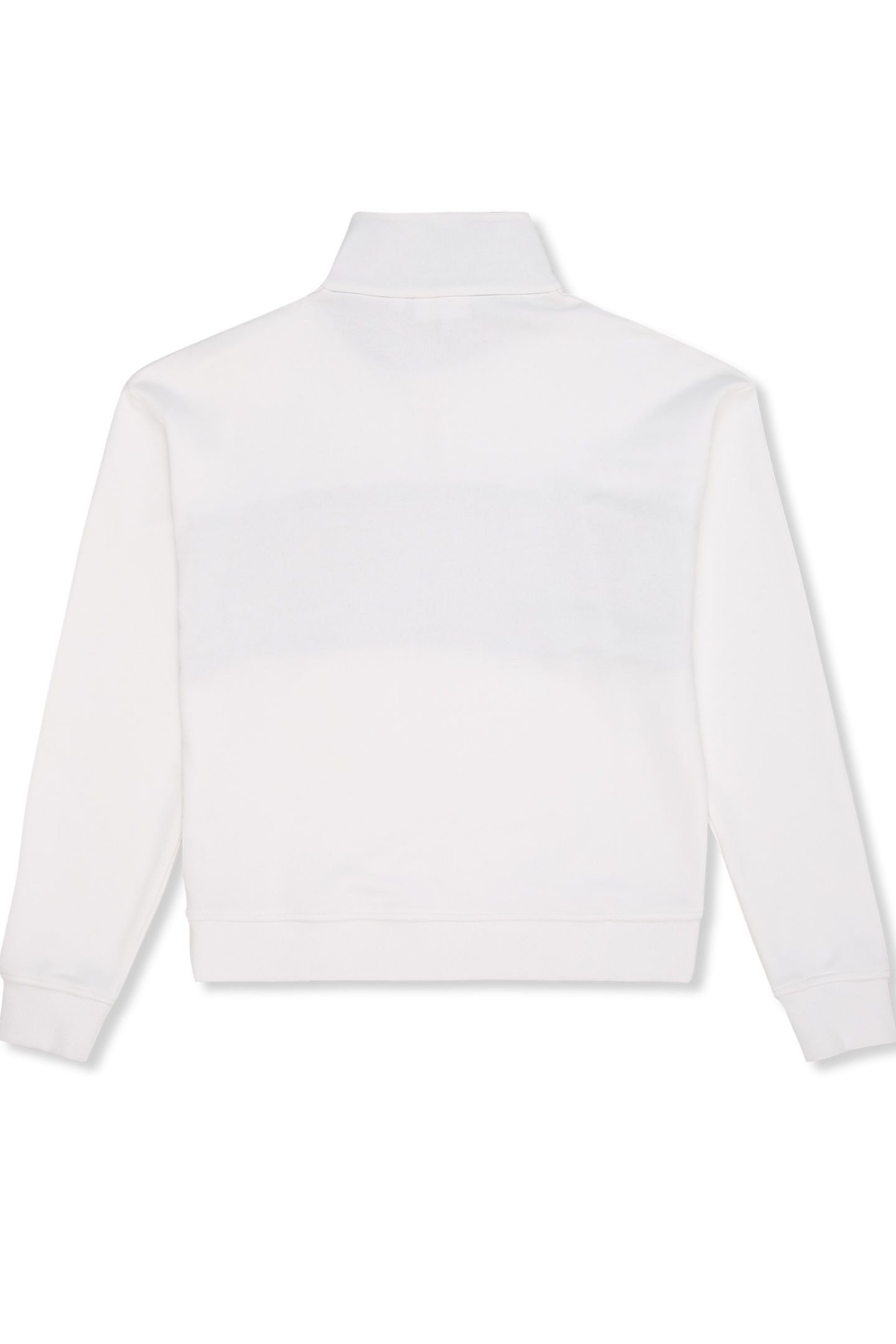 PARELLA RELAXED HALF-ZIP SWEATSHIRT BRIGHT WHITE-TAUPE GRAY 4
