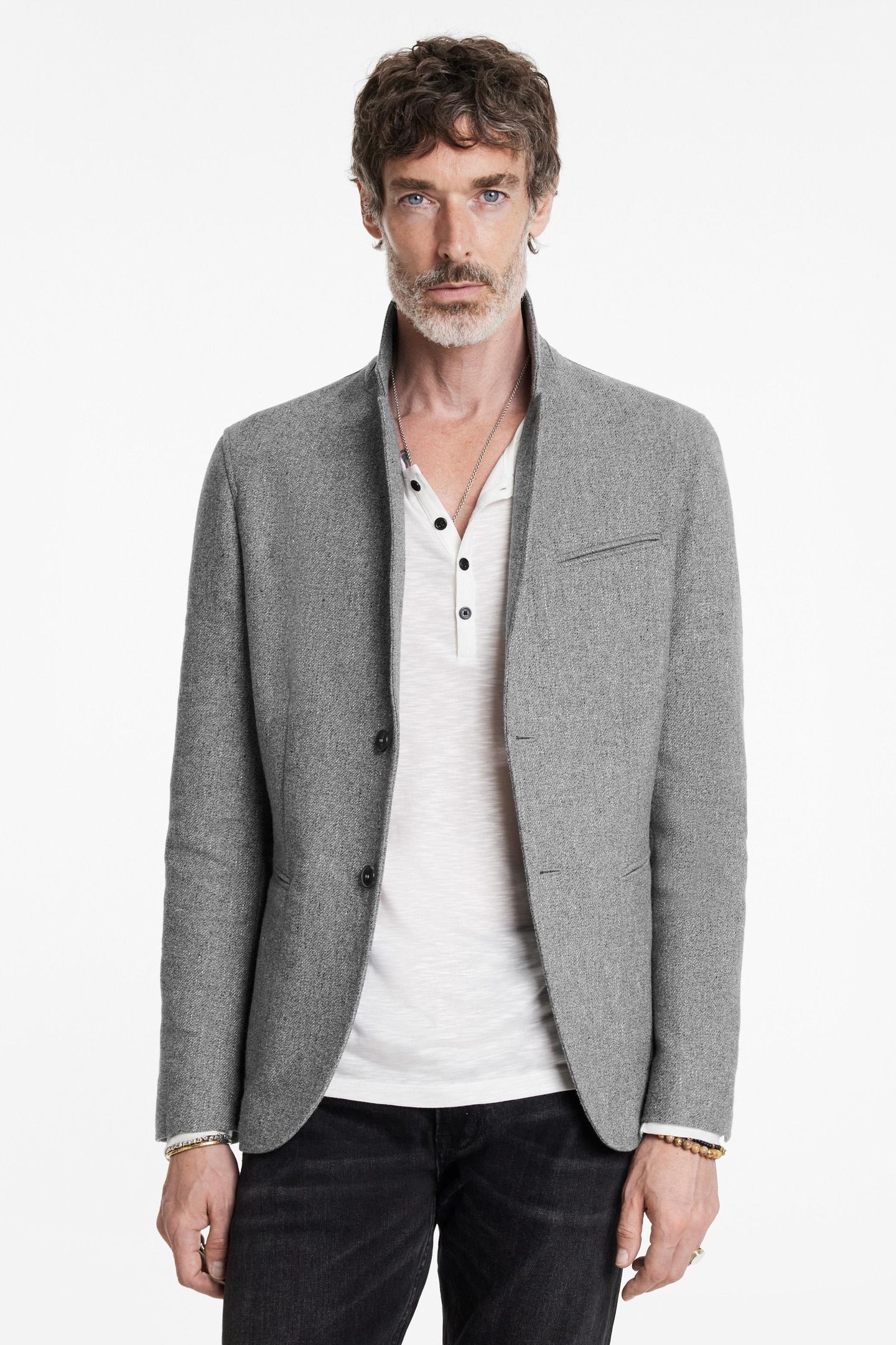 ALLEN JACKET - SLIM FIT NOTCH LAPEL JACK TEA STAIN 1