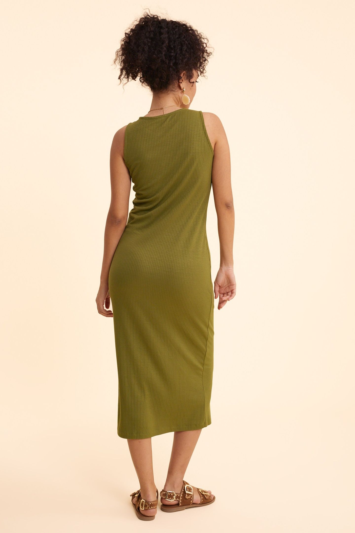 KHAKI TUBE DRESS KHAKI 5