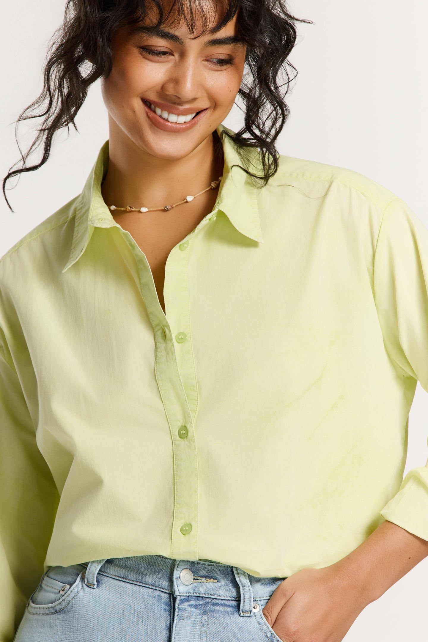 EVIE BLOUSE GREEN LIGHT LIME 9