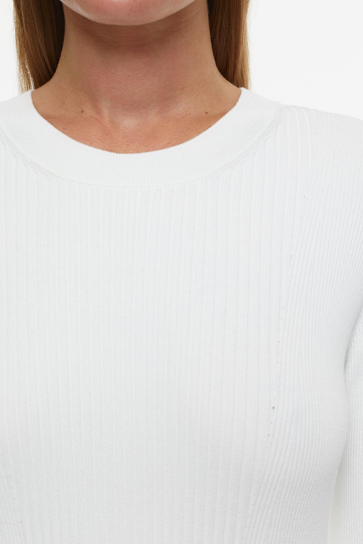 CREW NECK LONG SLEEVE KNITS IVORY 6