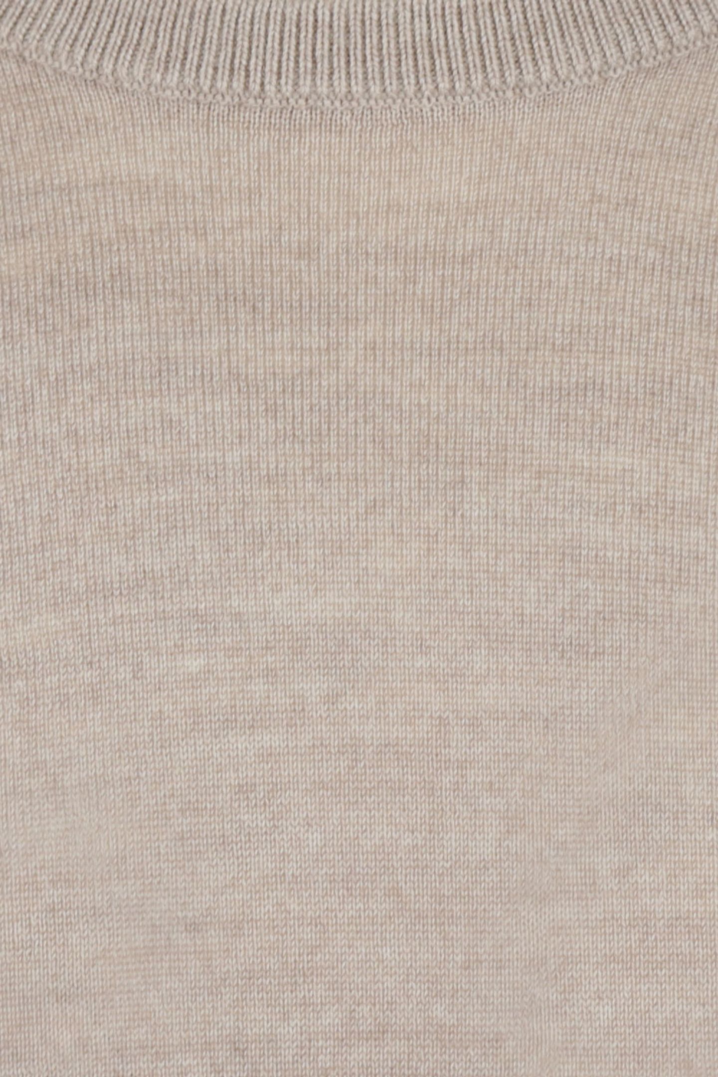 EXTRA FINE MERINO C-NECK SWEATER SAND 3