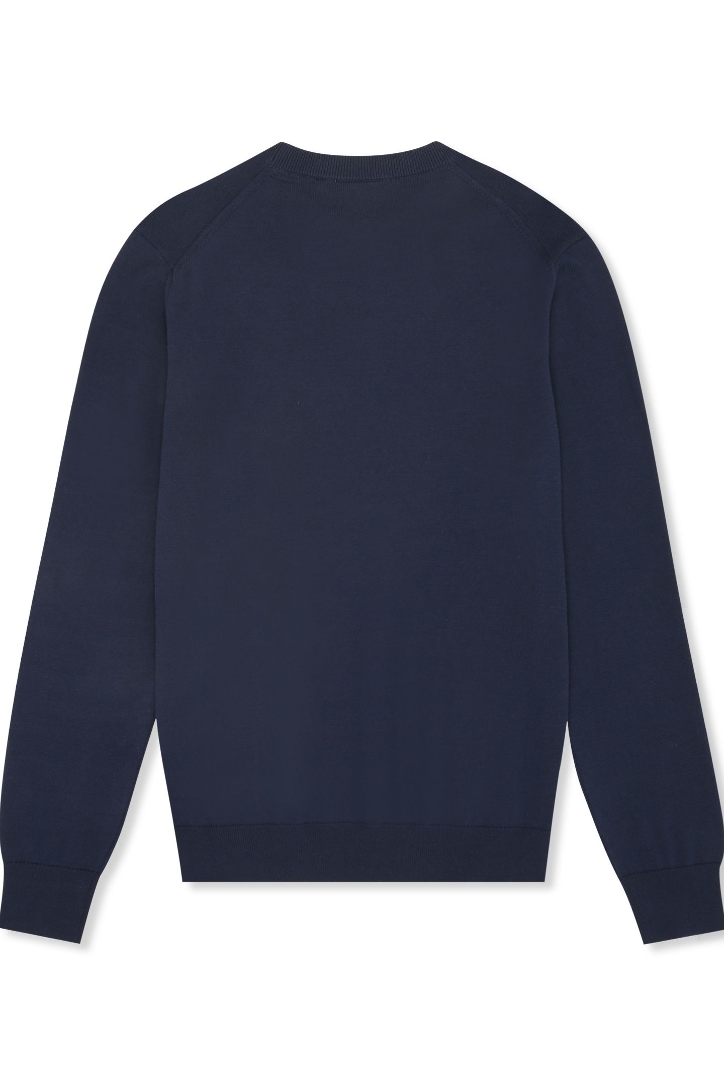BIELLA SLIM CREWNECK KNIT SWEATER BLACK IRIS 4