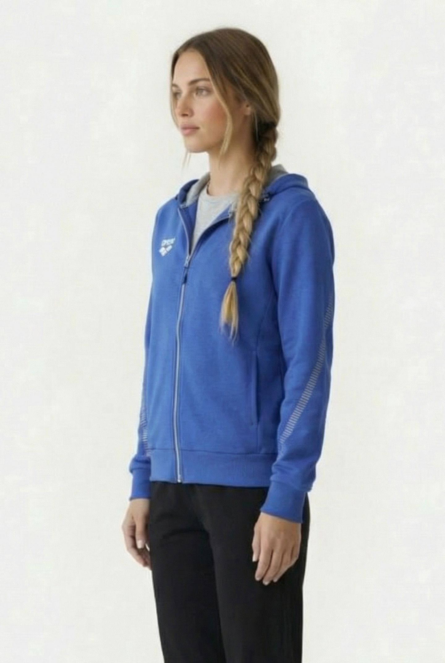 W TL HOODED JACKET ROYAL 3