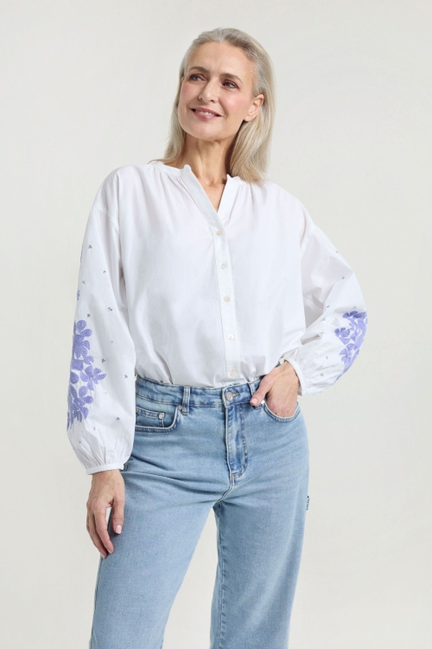JET BLOUSE LAVENDER PRINT 3