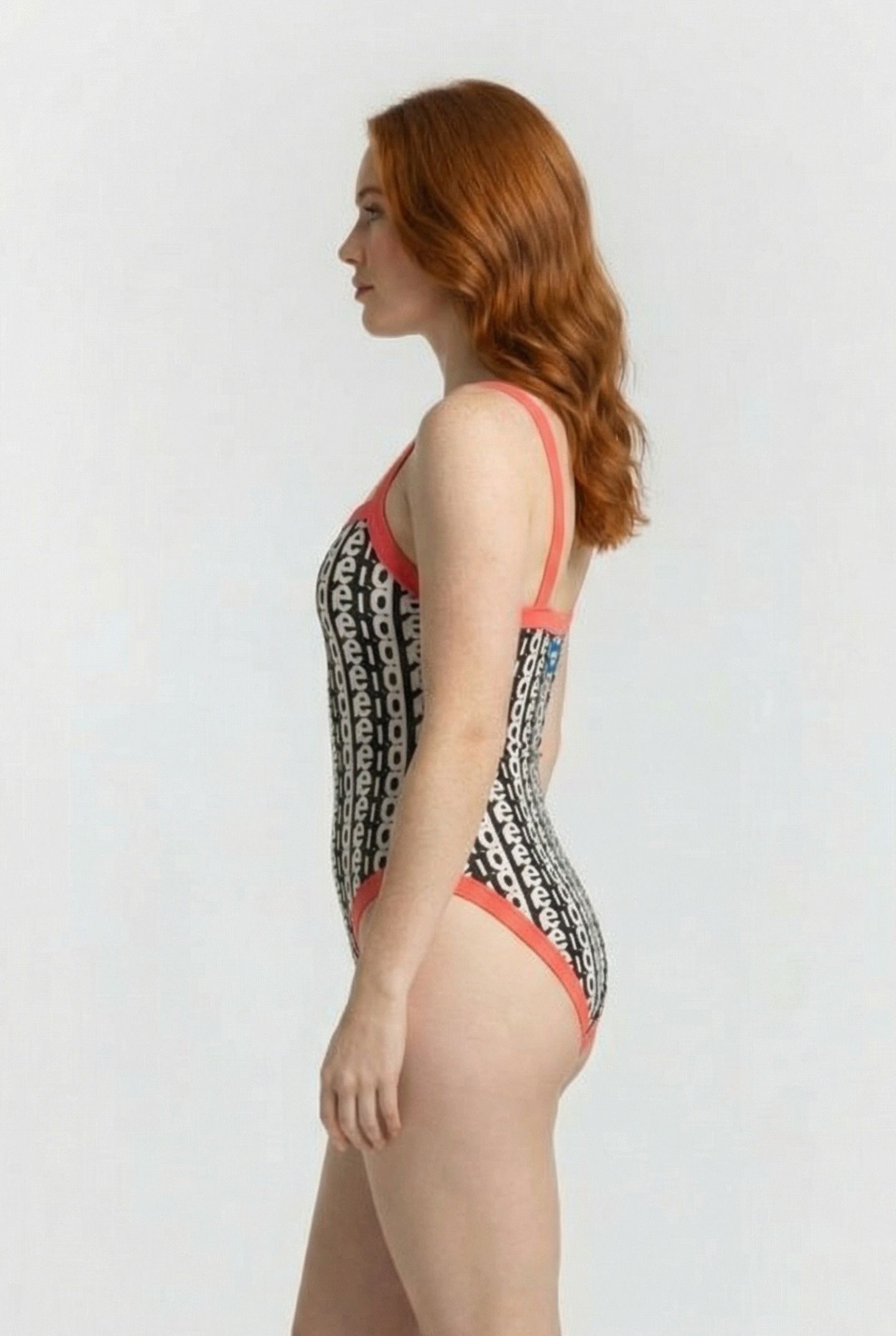 WOMEN'S ARENA MONOGRAM SWIMSUIT U BACK WHITE MULTI-CALYPSO C 3