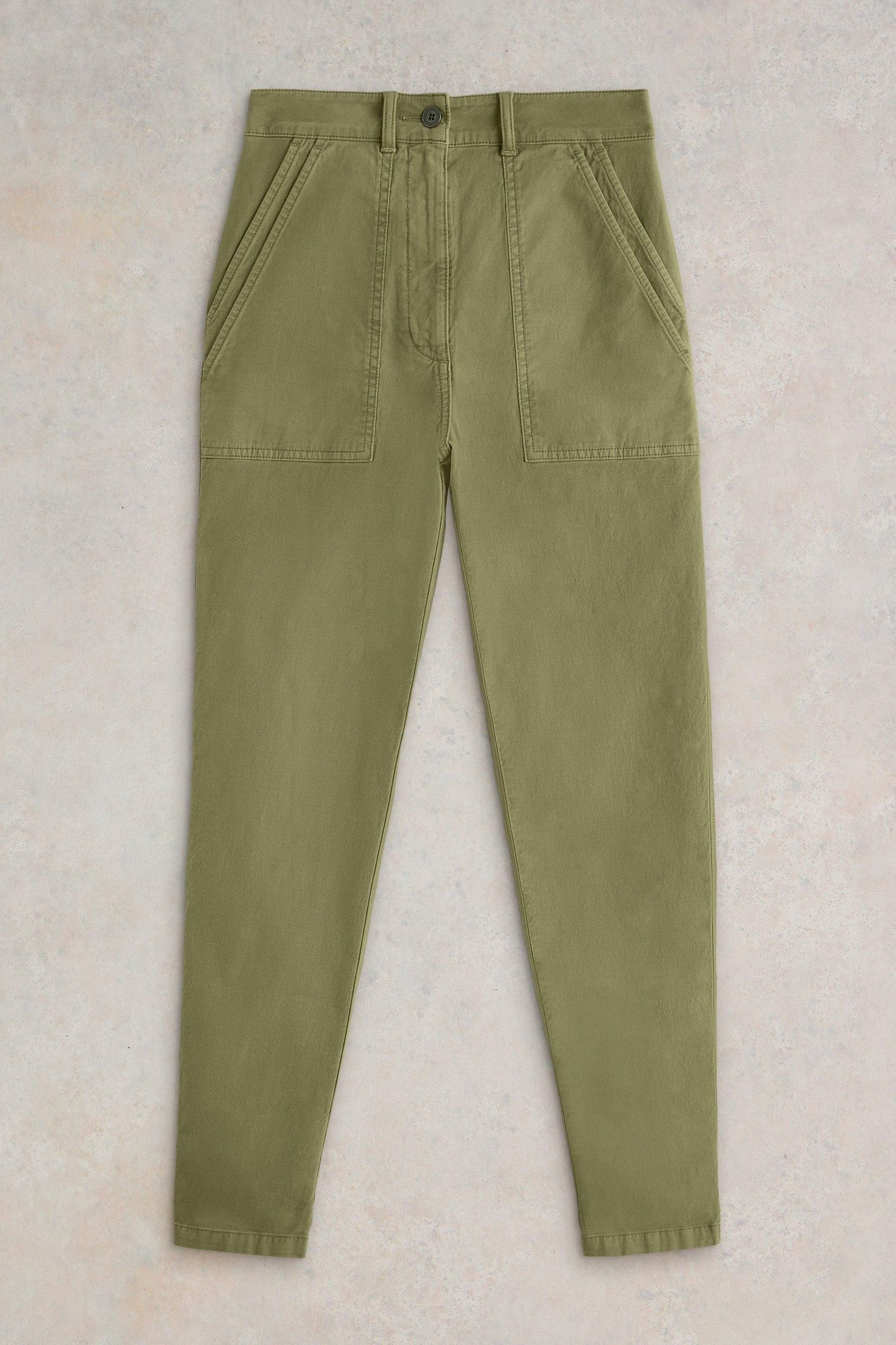 TWISTER CHINO TROUSER KHAKI GREEN 4