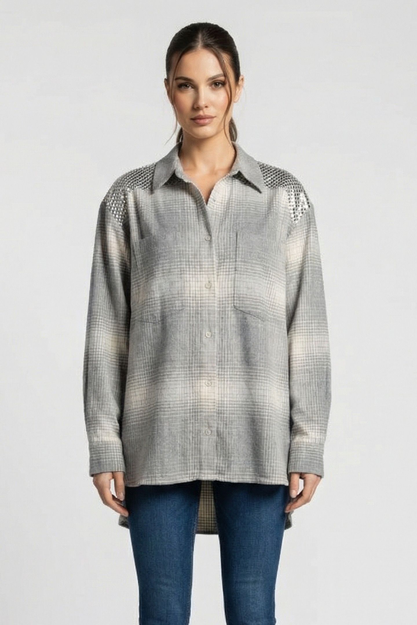 JOYE SHIRT LIGHT GREY 1