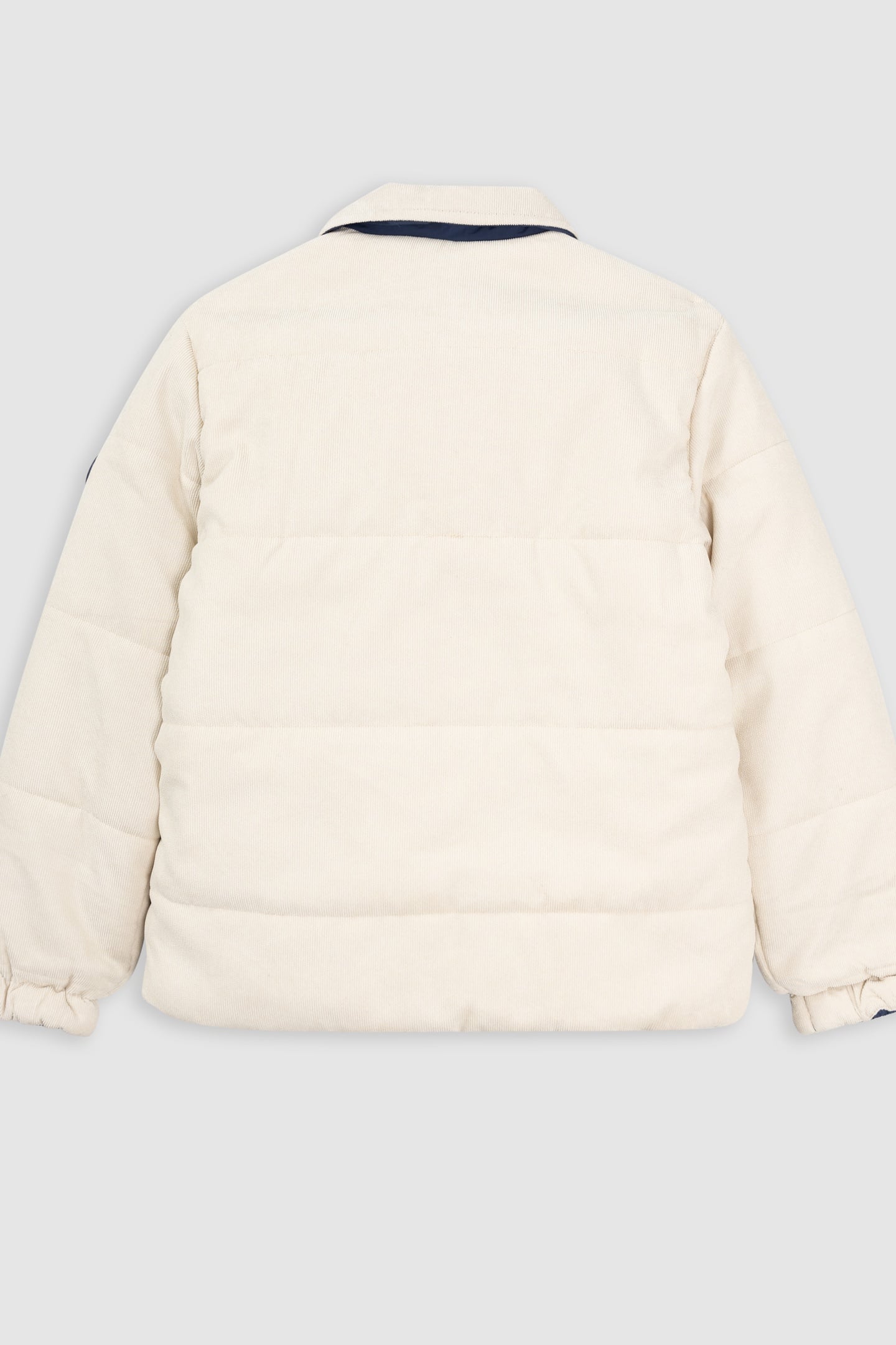 REVERSIBLE BLUE AND ECRU PADDED JACKET 2
