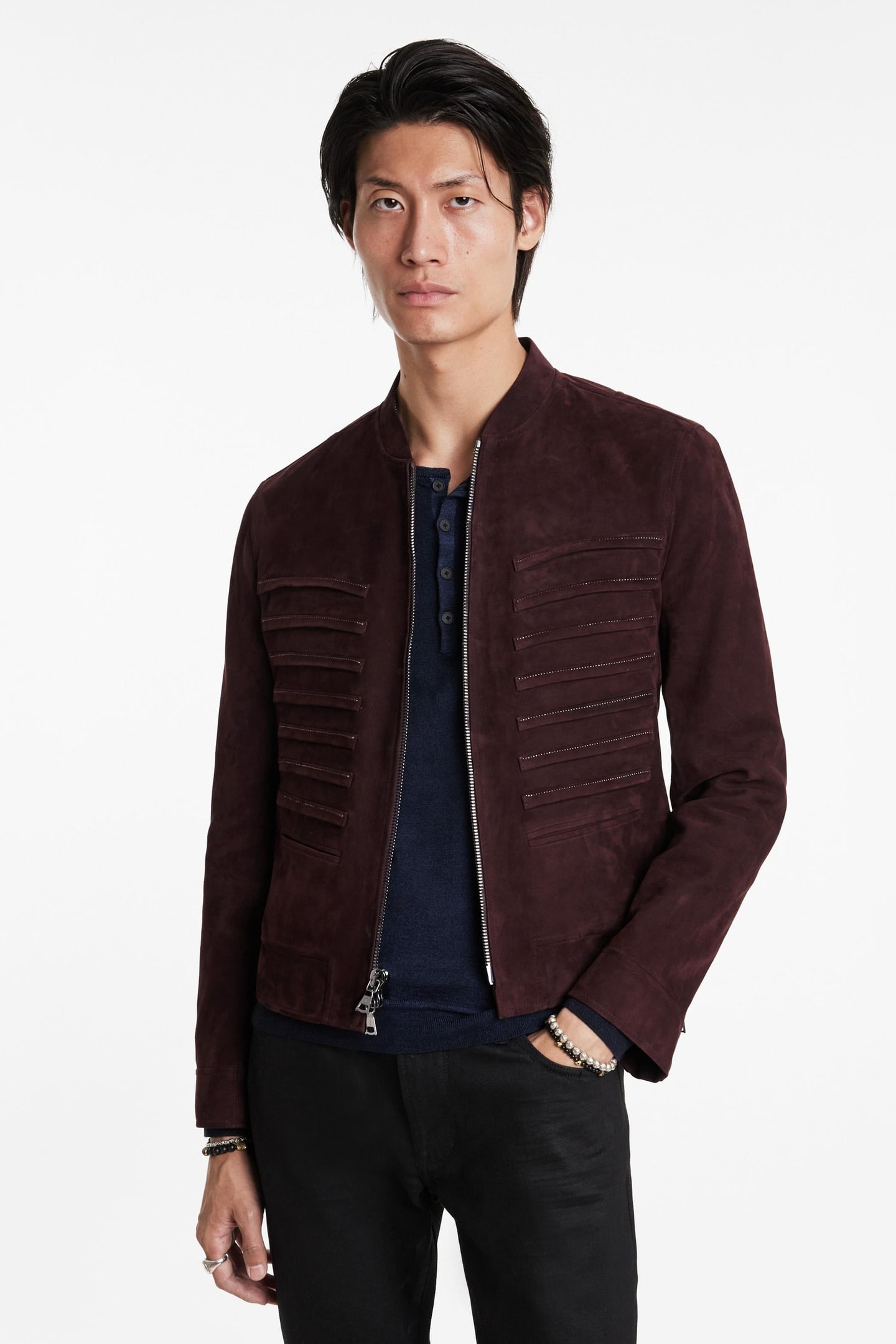 MARBRO JACKET - BOMBER LEATHER JACKET WI PRUCE 1