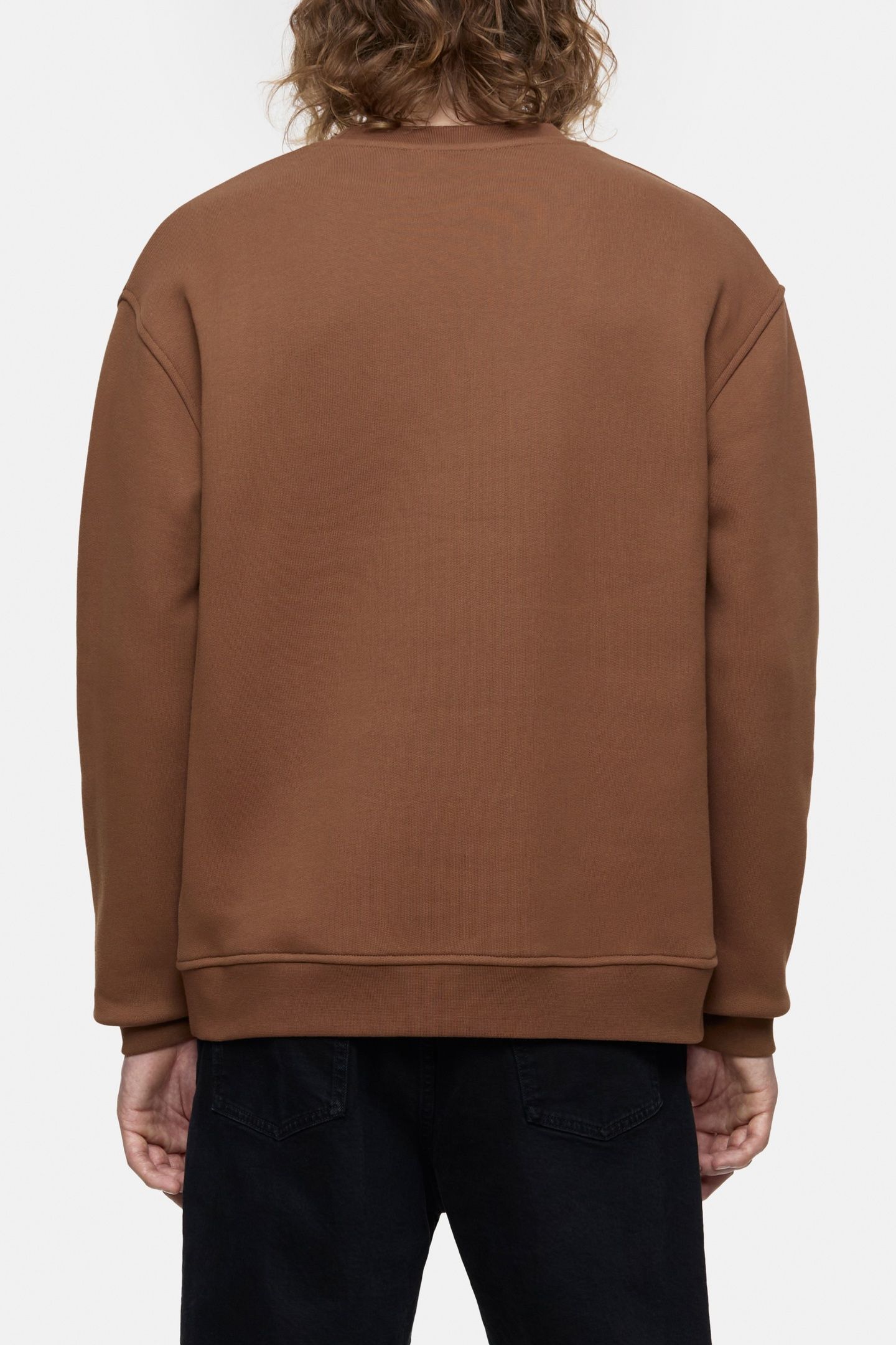 LOGO CREWNECK SWEAT T-SHIRTS CHESTNUT 2