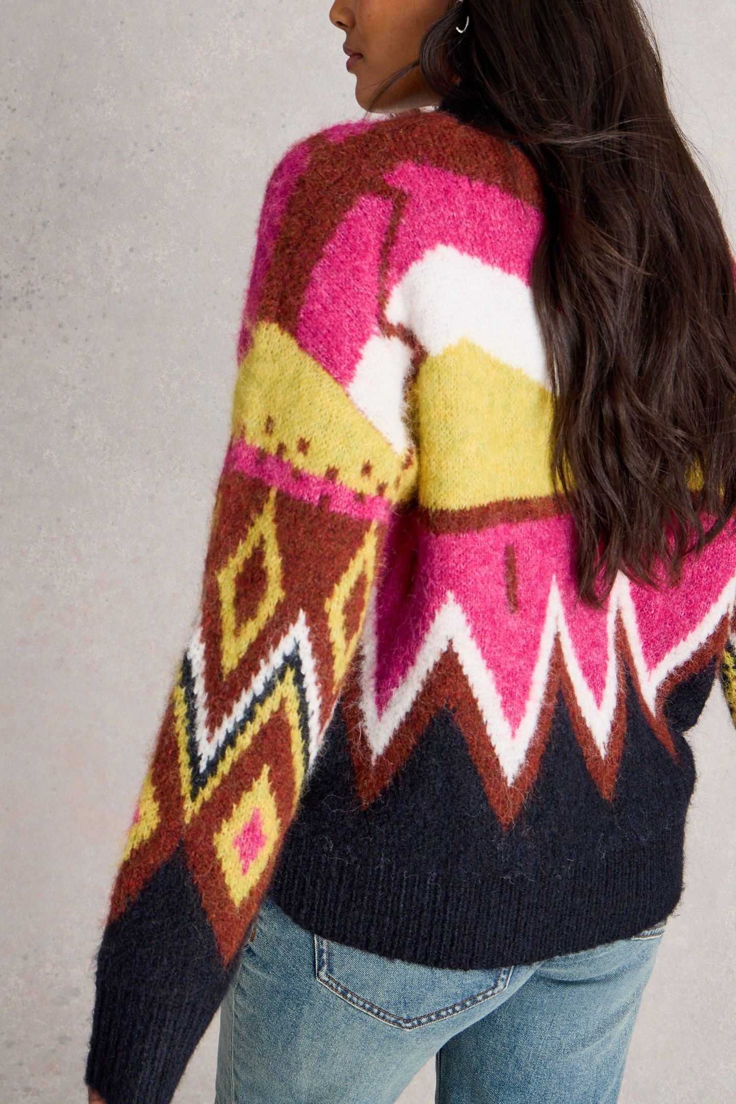 ALICE ABSTRACT JUMPER GREY MULTI 2