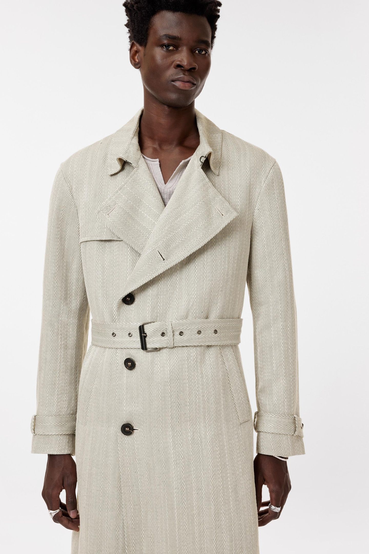 LONG TRENCH COAT HONEYDEW 2