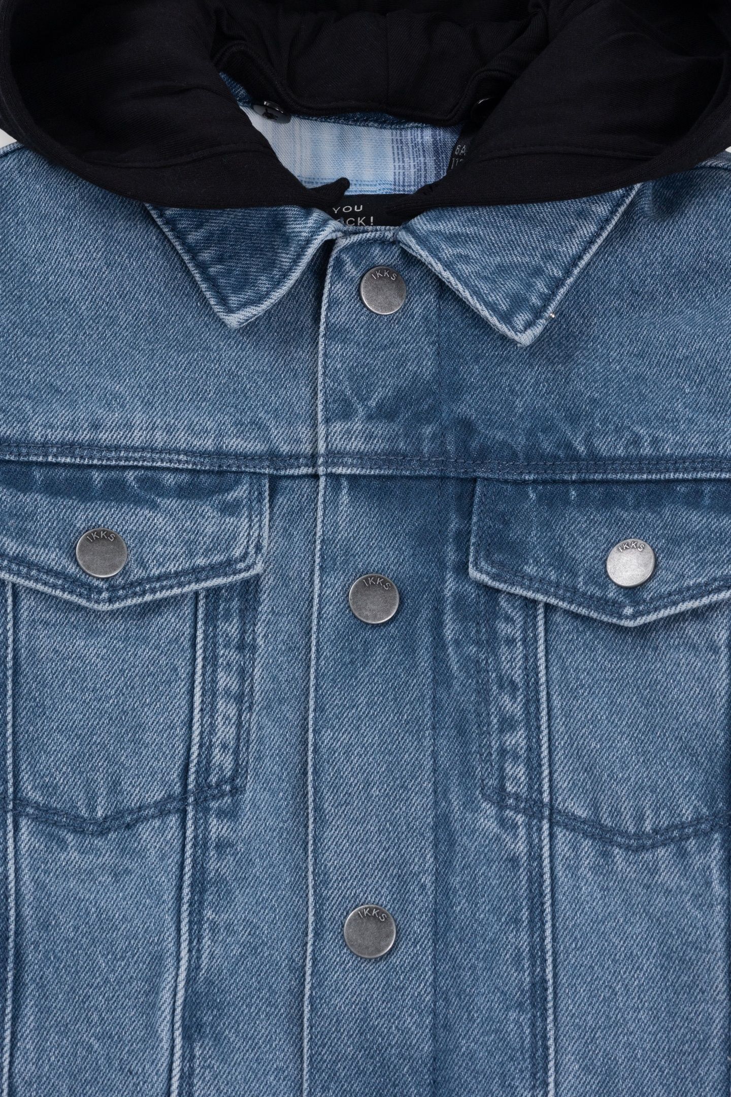 BLUE DENIM JACKET WITH REMOVABLE HOOD 6