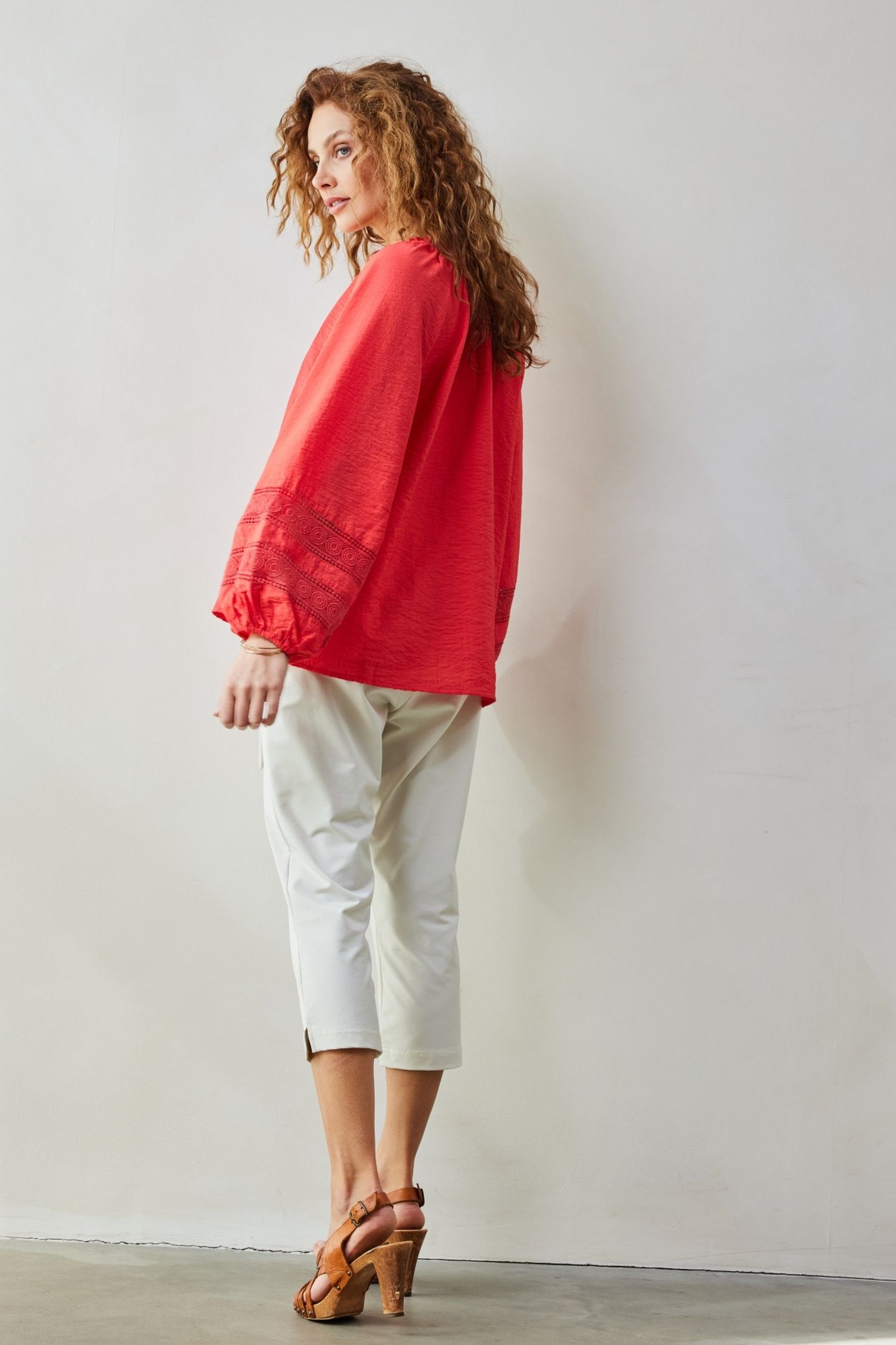 BLOUSE SOLEIL IN ROSE RED 7