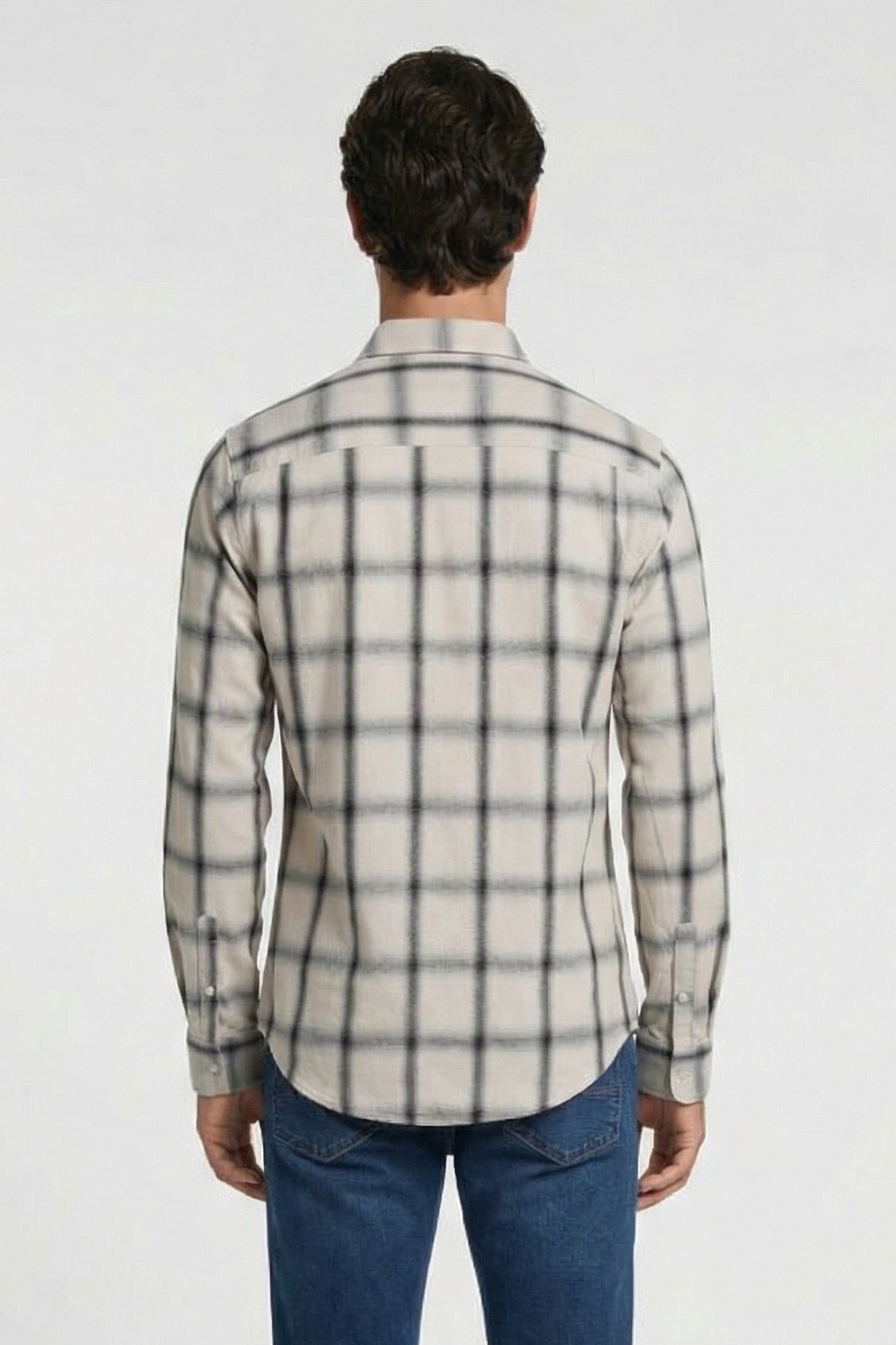 BENICIO SHIRT MIXED WHITE 2