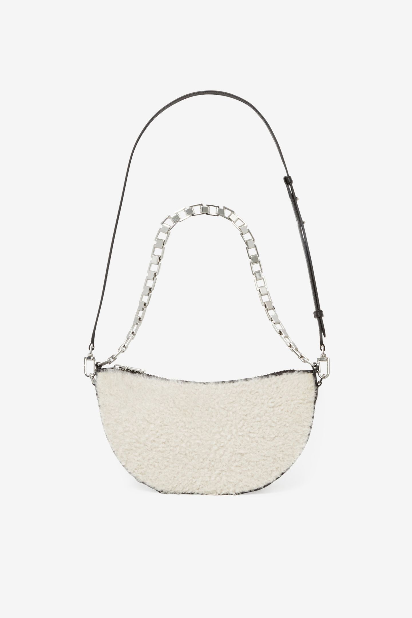 ARC XL FUR CROSS BODY BEIGE/BLACK 2