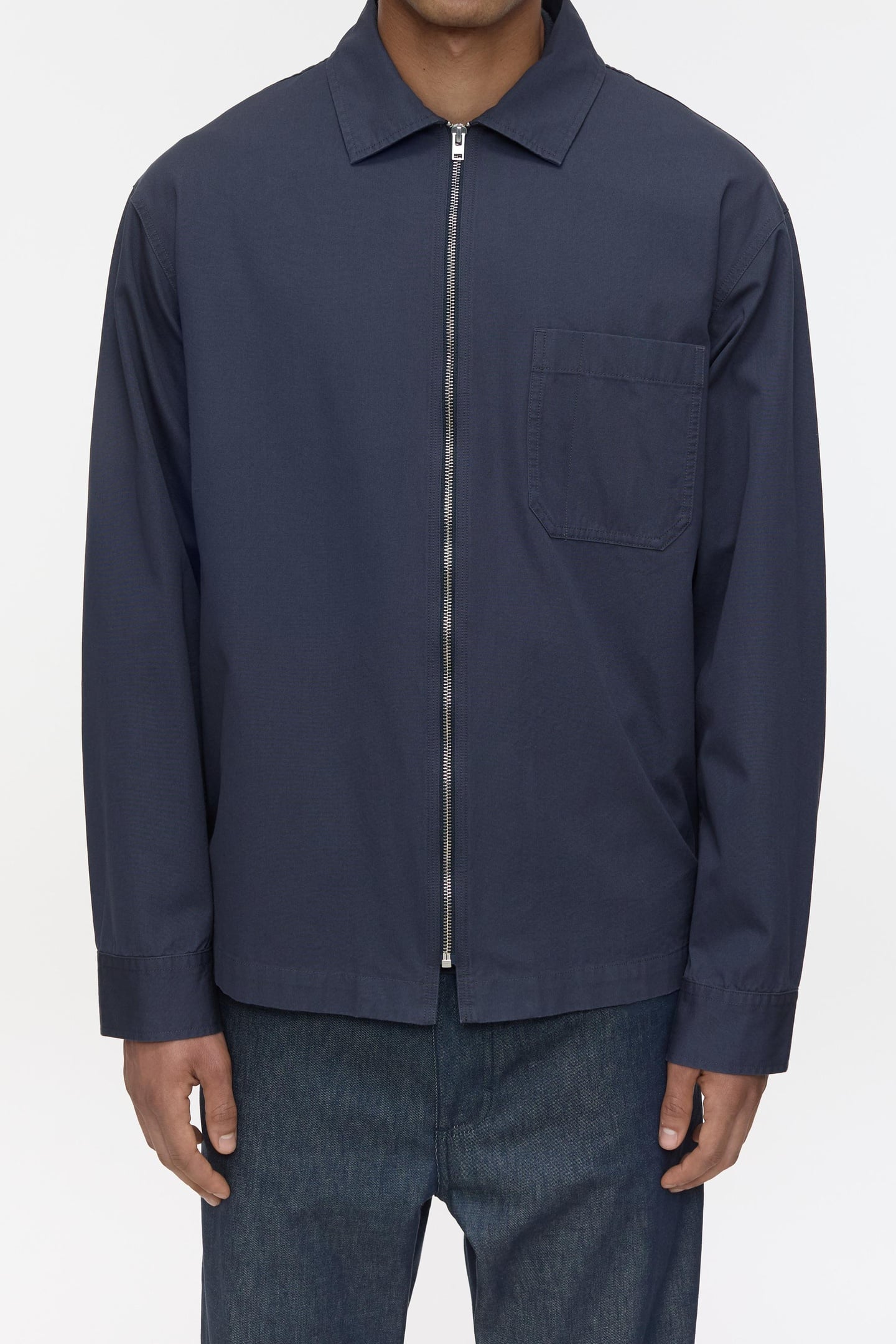 ZIPPED SHIRT SHIRTS & BLOUSES SMOKEY BLUE 1