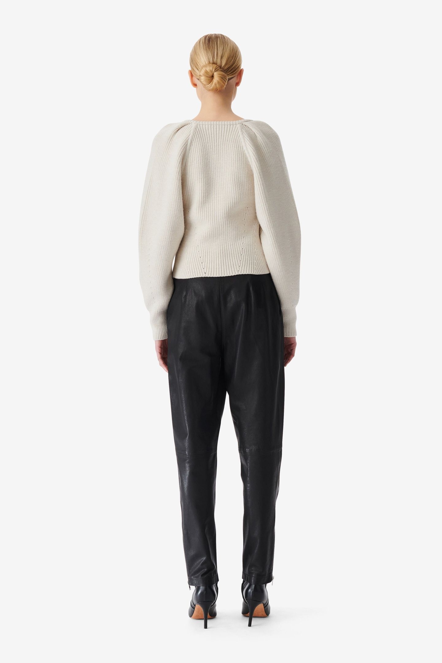 ADSILA PULLOVER ECRU/WHITE 2
