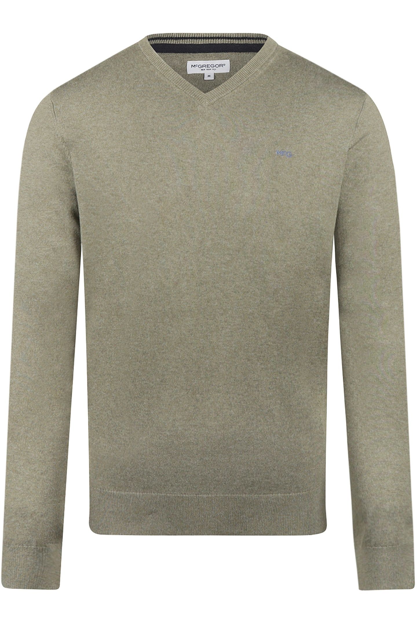 V-NECK SWEATER LIGHT OLIVE 1