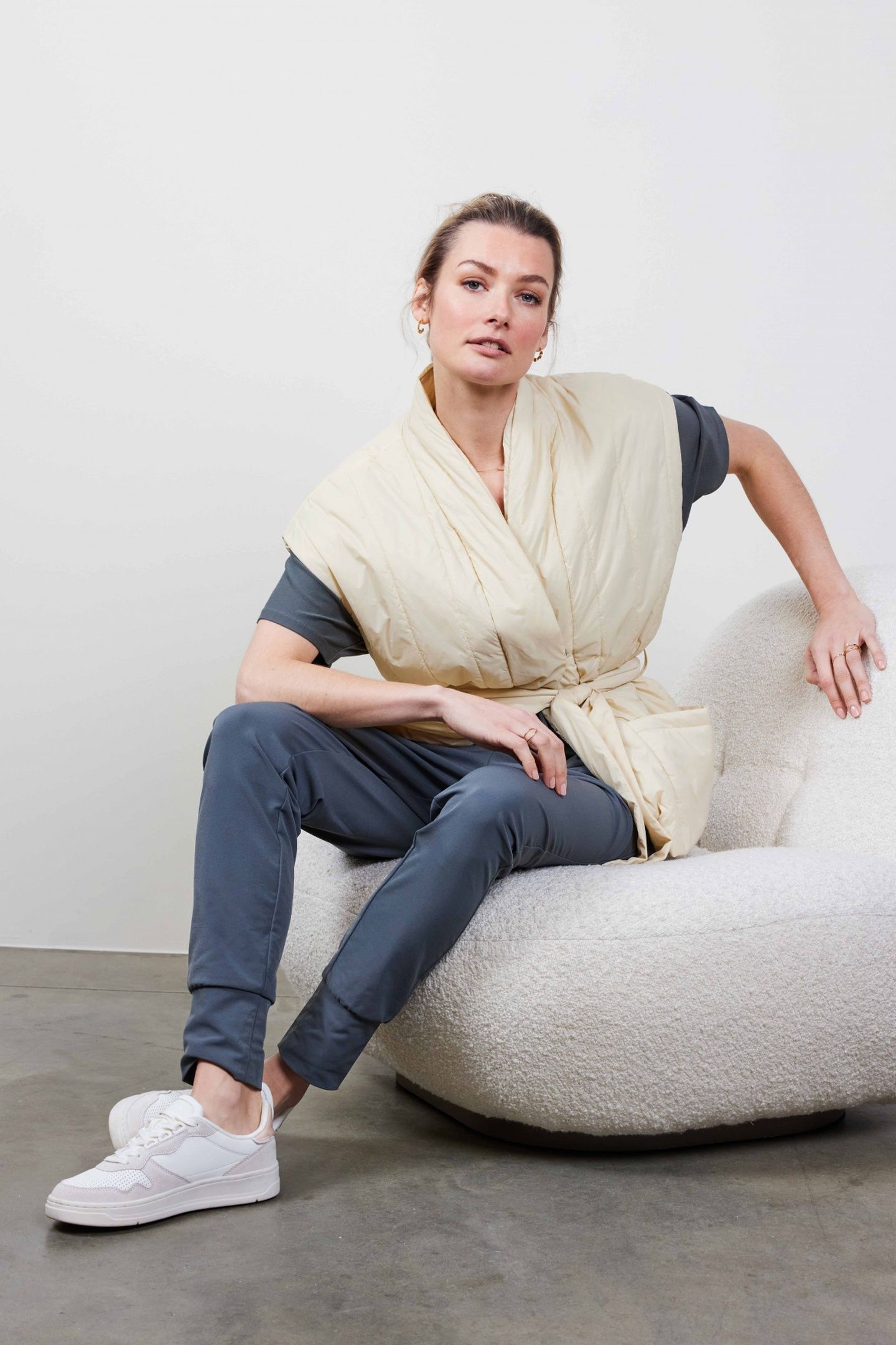 SLEEVELESS KIMONO ROMY OYSTER WHITE 12