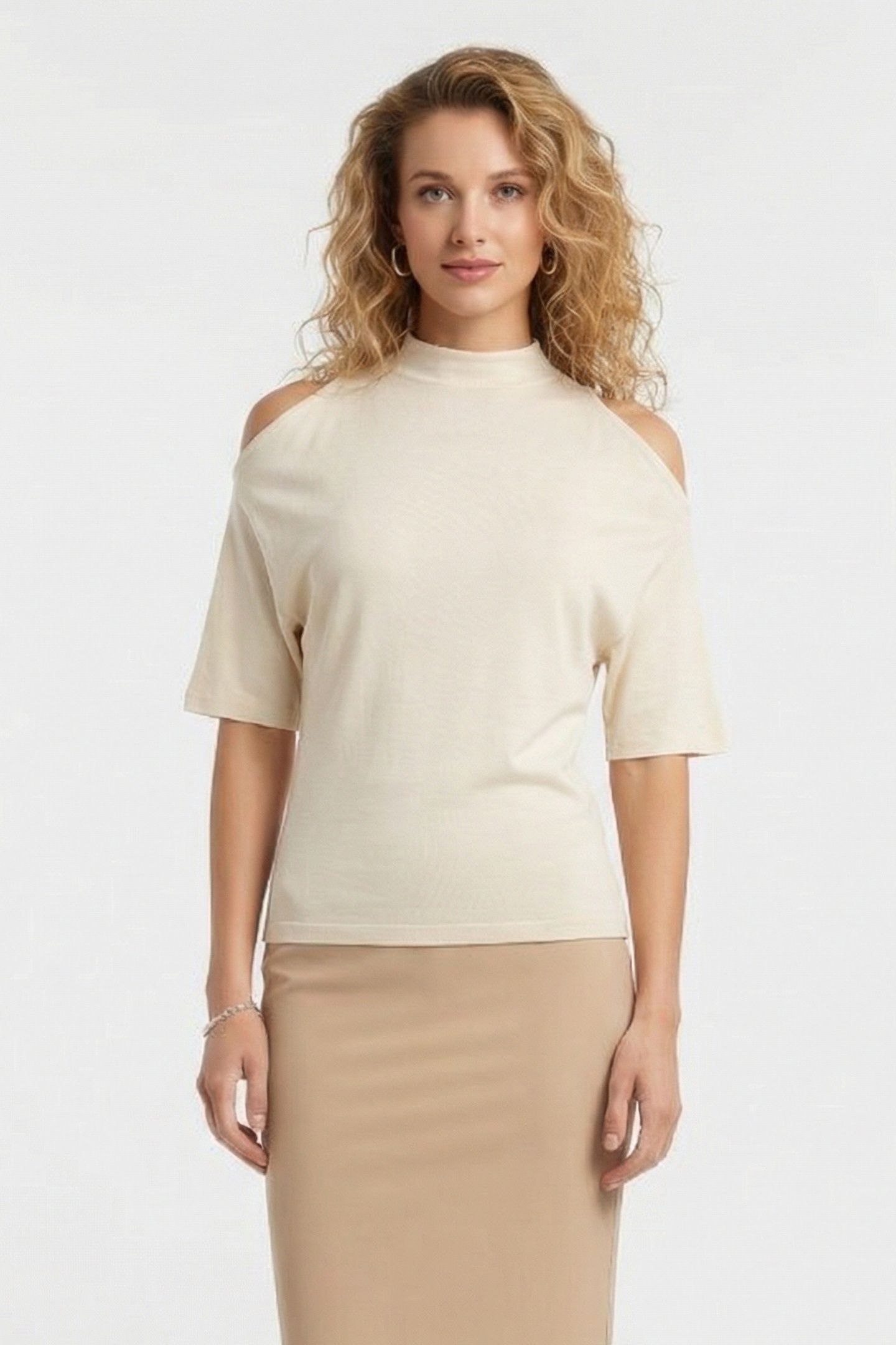 FLORAM T-SHIRT CLOUDY WHITE 1