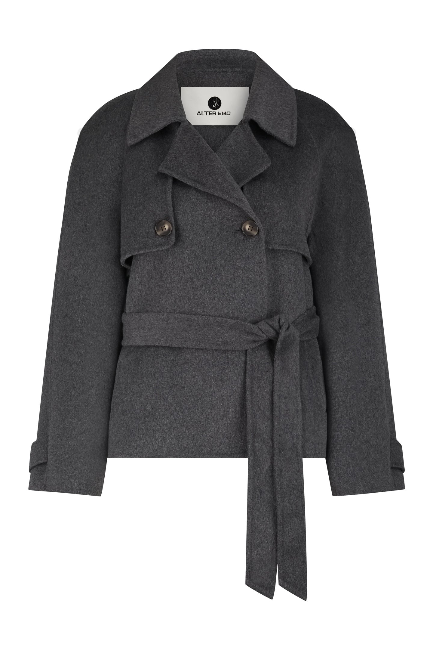 VESPER WOOL JACKET D. GREY MELANGE 4