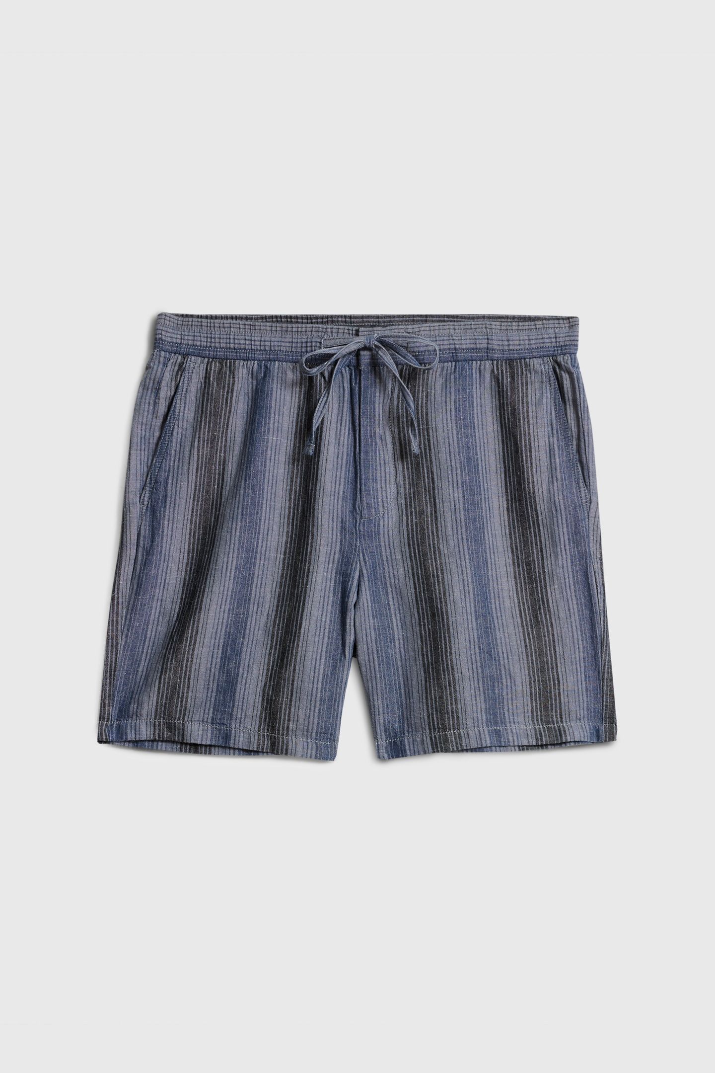 DAVID DRAW STRING SHORTS WITH BACK PATCH DEMIN HTHR 2