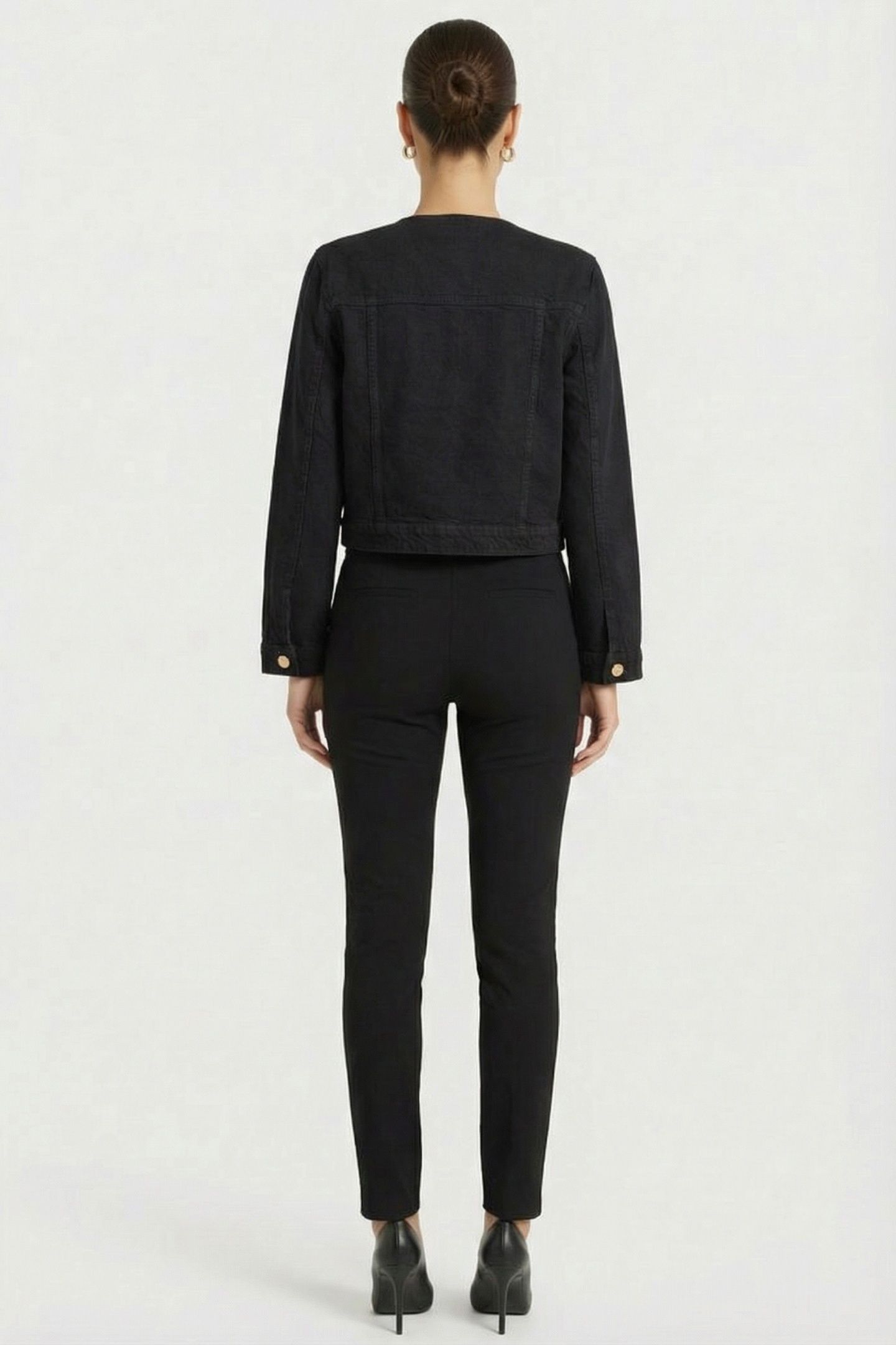 DENIM LADY JACKET BLACK 2