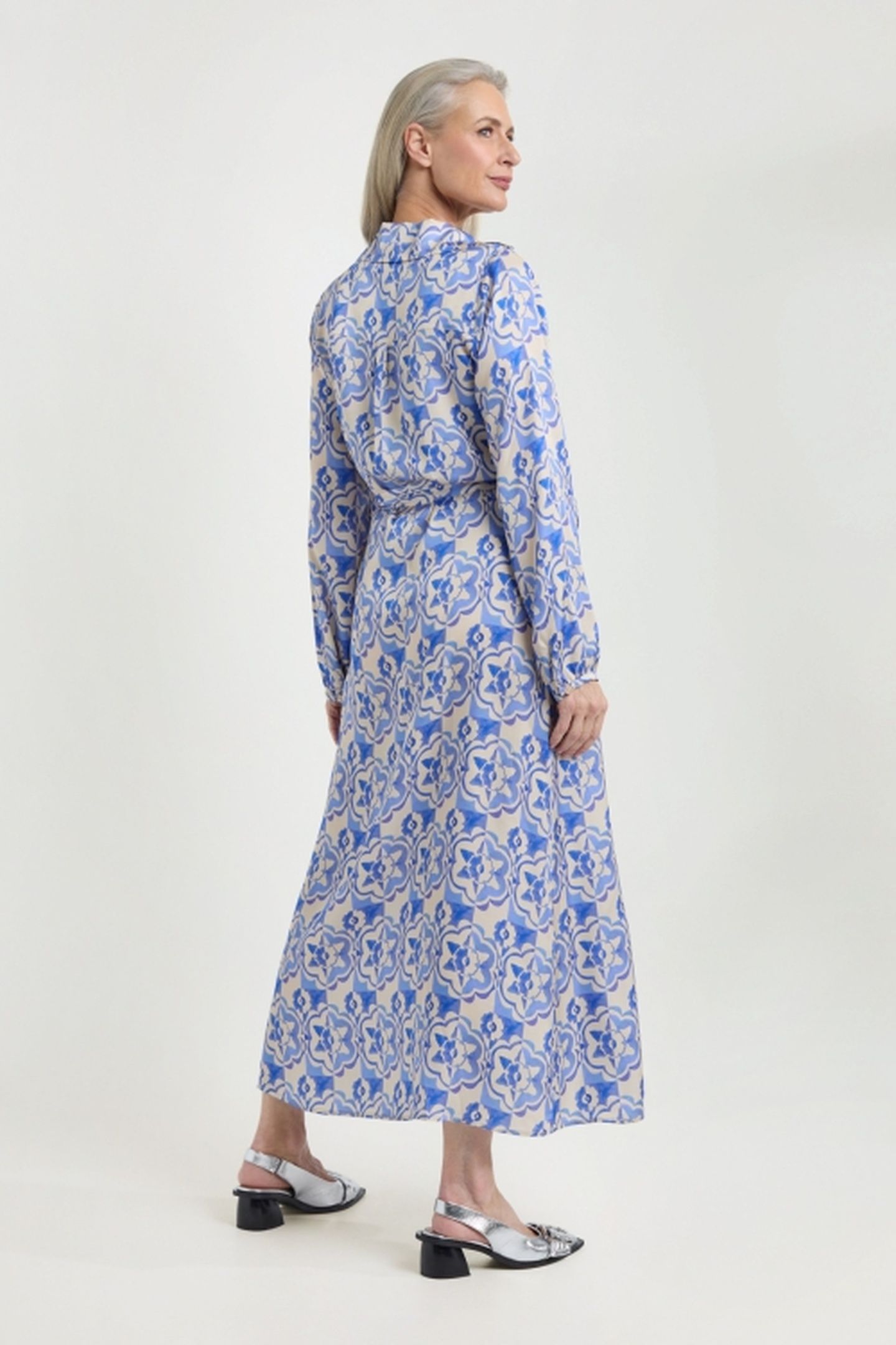 JACCO DRESS ROYAL BLUE PRINT 3
