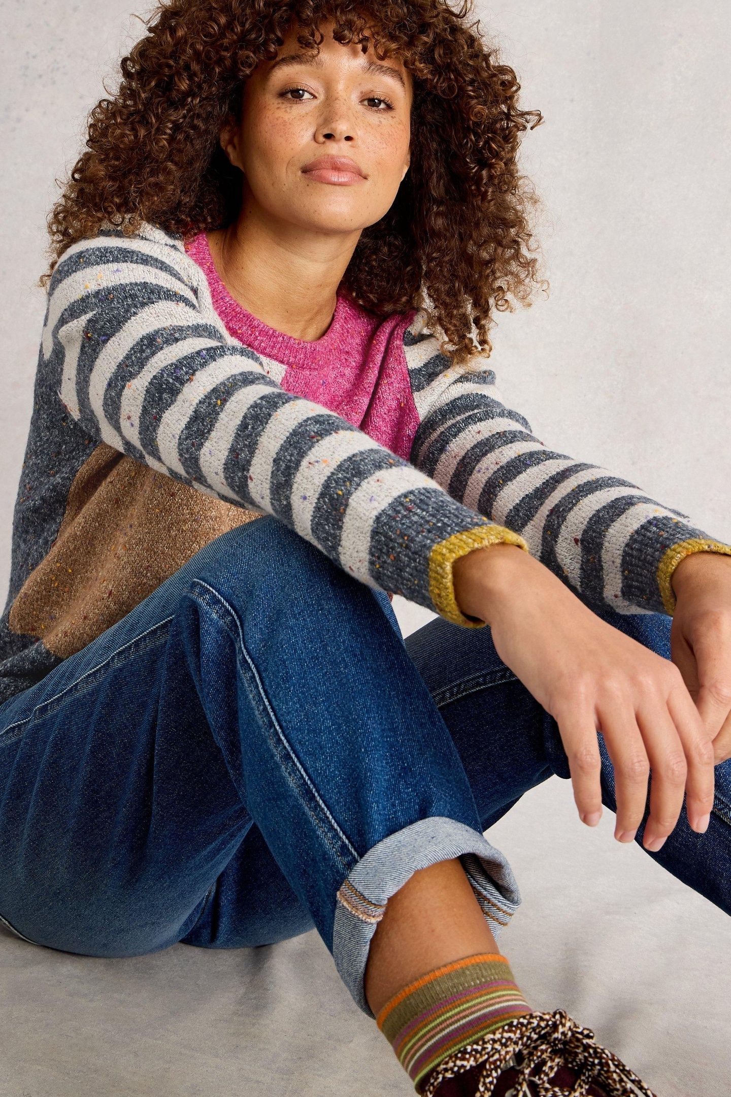 TALIA NEP JUMPER PINK MULTI 3