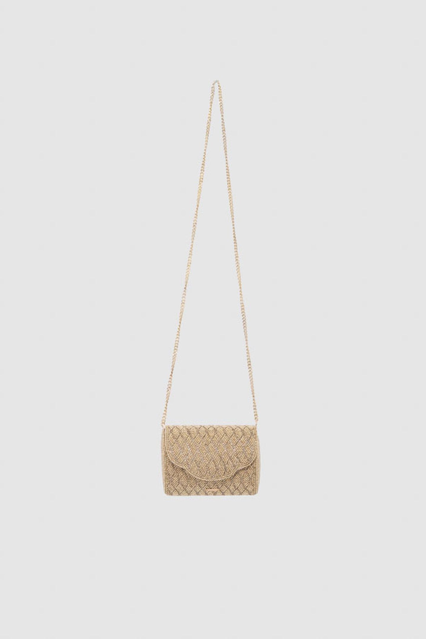 PEARL-EMBROIDERED GOLD HANDBAG 5