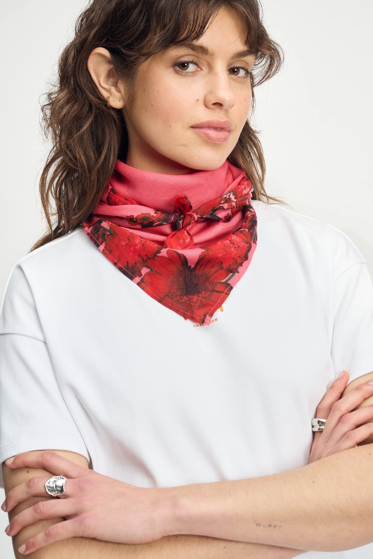 SHAWL - RASPBERRY BOUQUET PINK 3