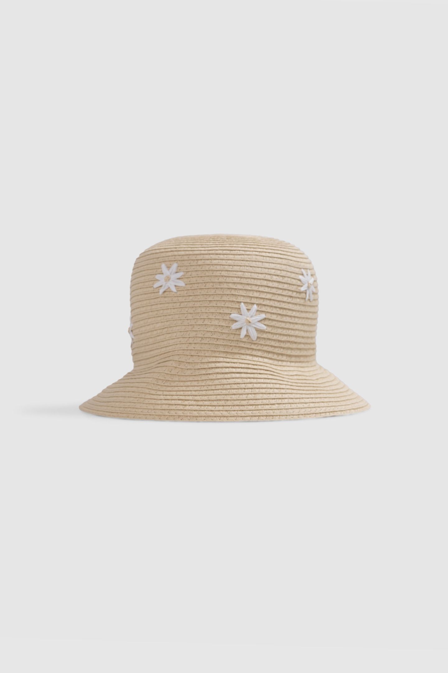 BEIGE FLORAL HAT 1