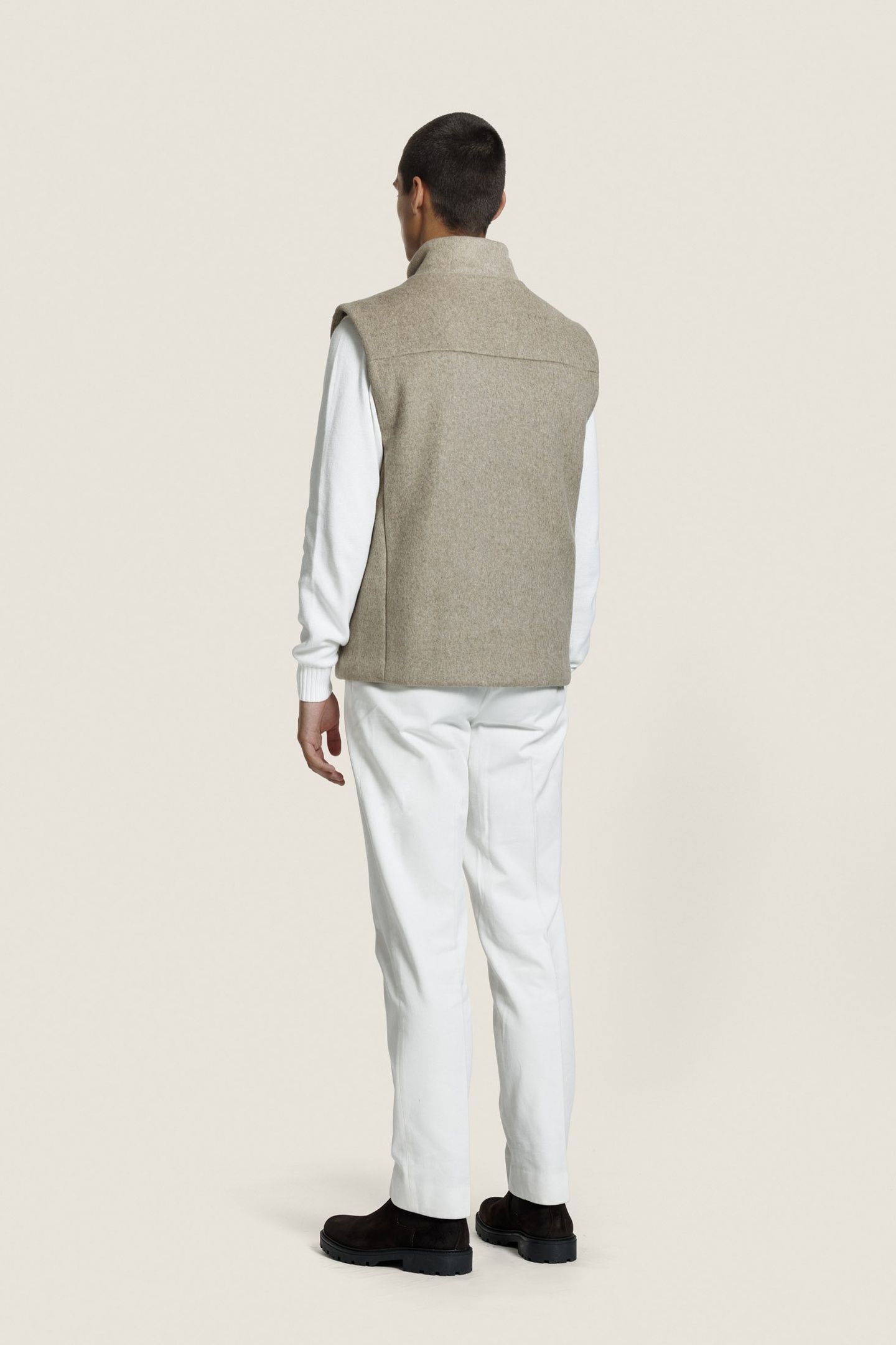 AXEL BODYWARMER D. BEIGE MELANGE 3