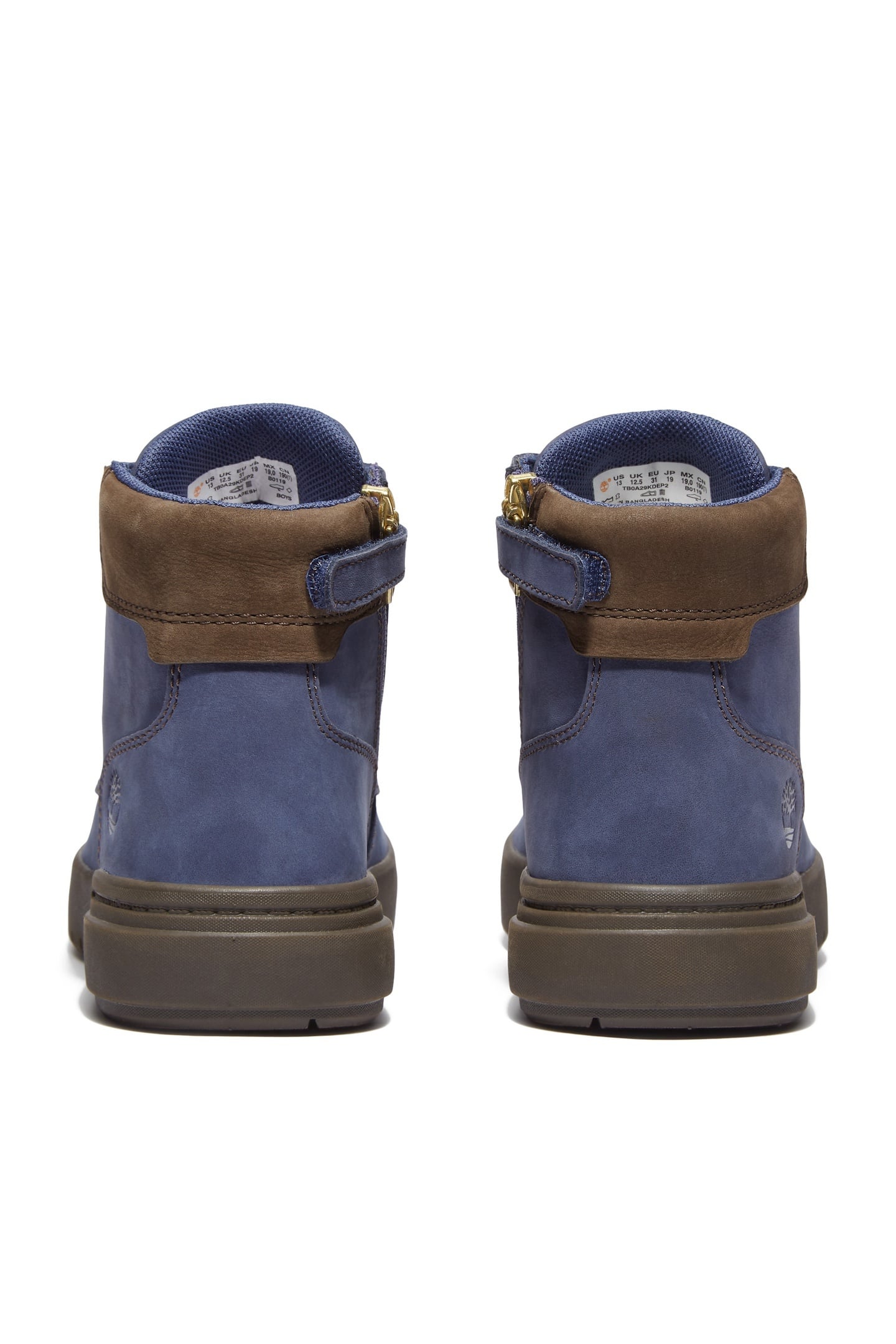 UNISEX SENECA BAY MID LACE UP WITH ZIP SNEAKER DARK BLUE NUB 4