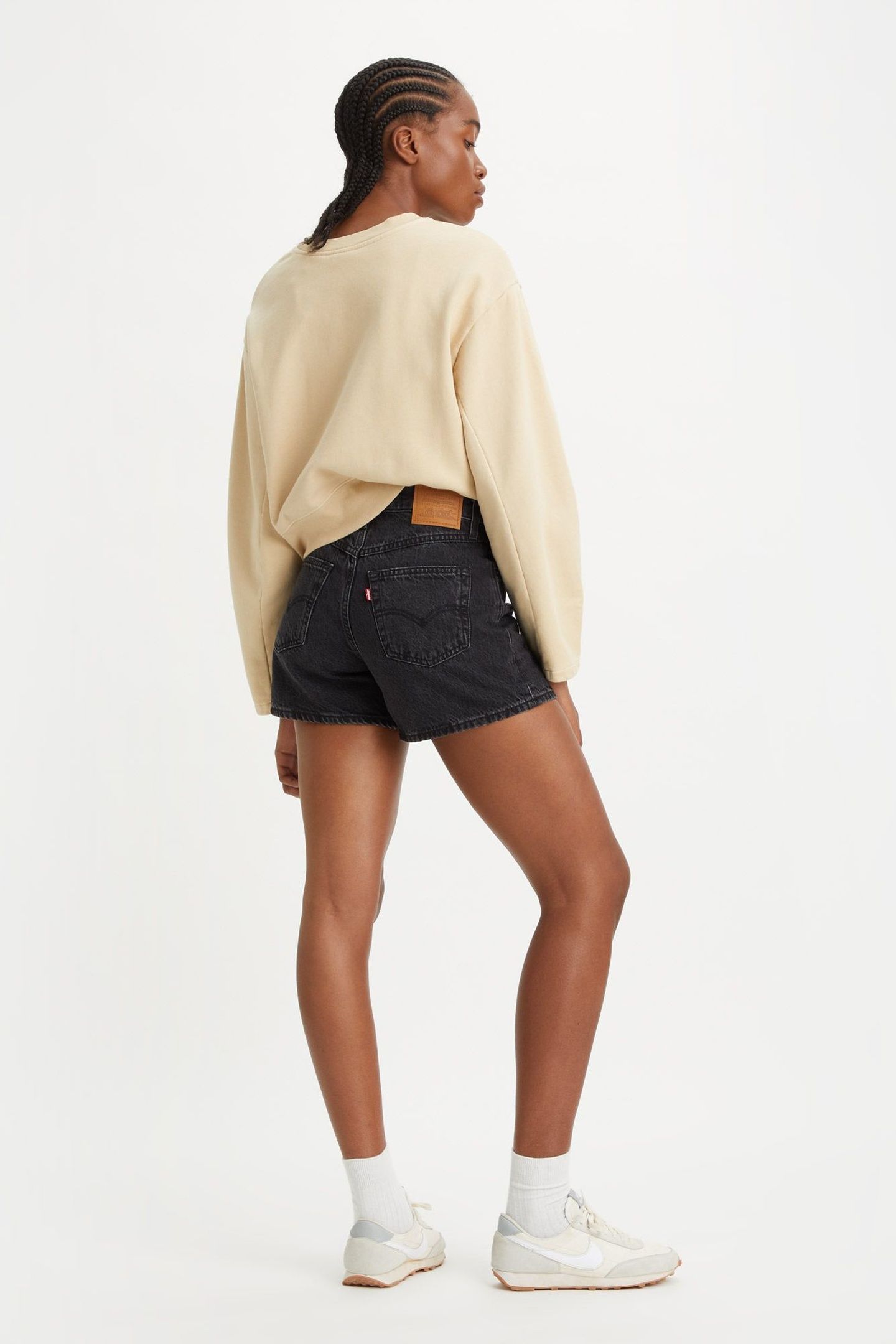 80S MOM SHORT BLACK STONEWASH 5